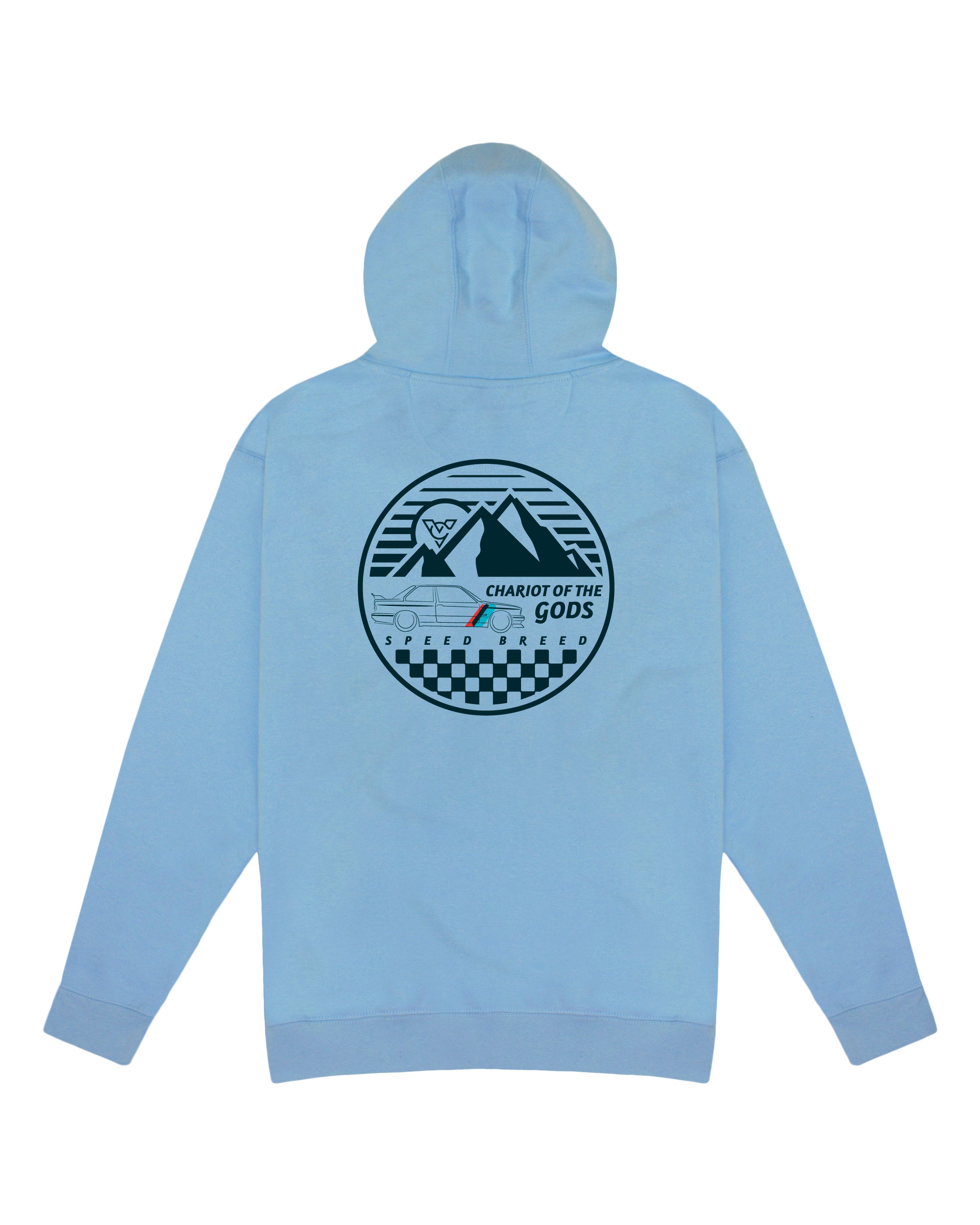 CHARIOT OF THE GODS PREMIUM PULLOVER HOODIE (Cloud Blue)