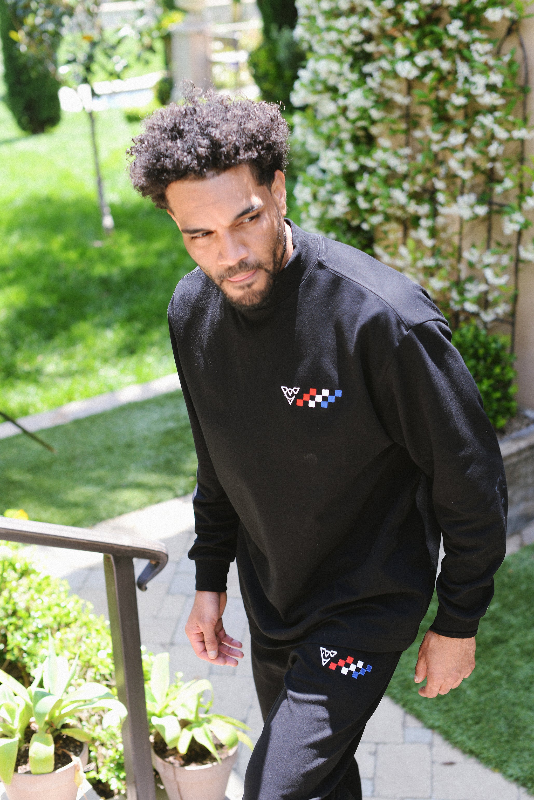 CHECKERED FLAG DRYFLEX LIGHT JOGGERS (Black)