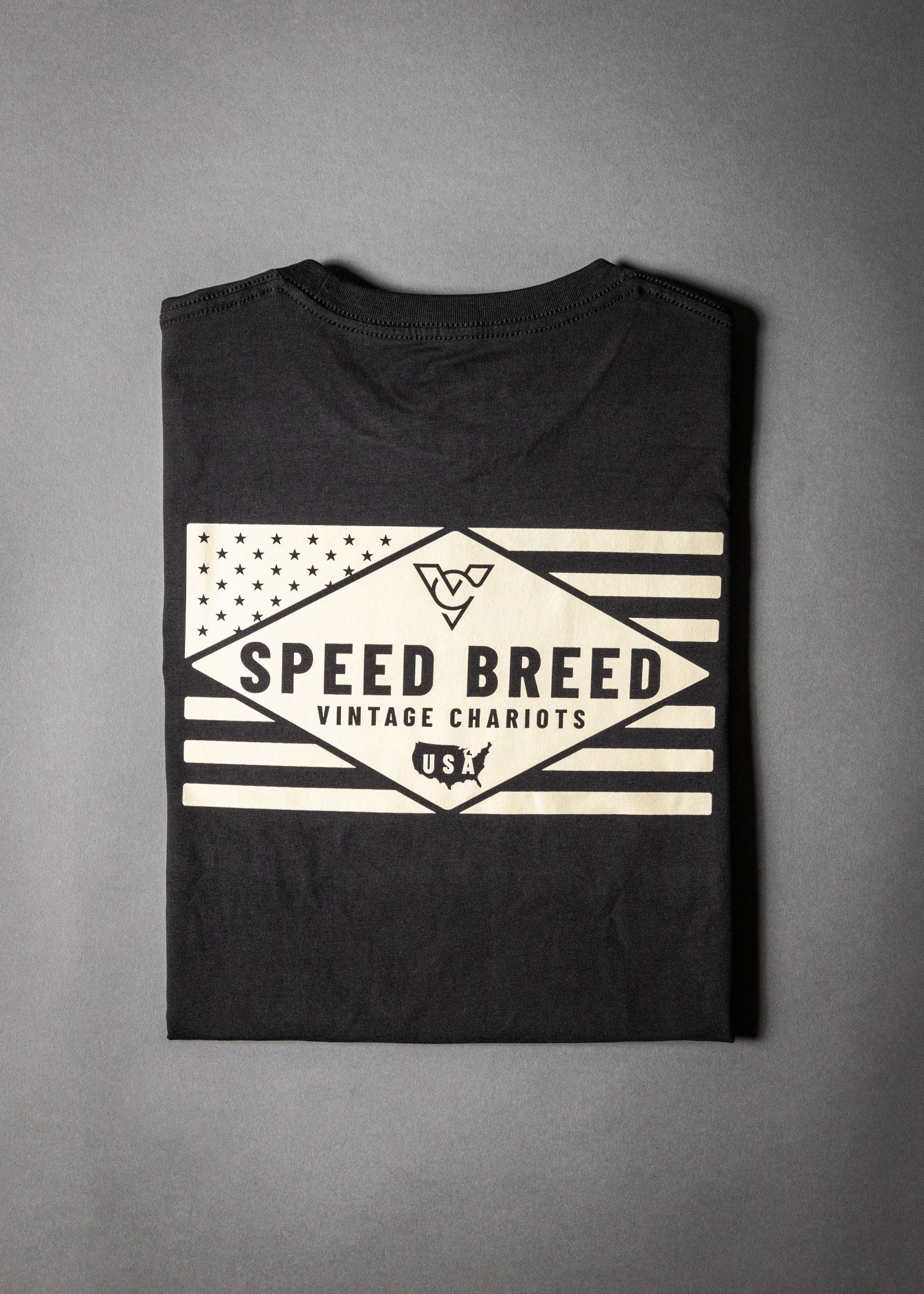 SPEED BREED FLAG TEE (Black)