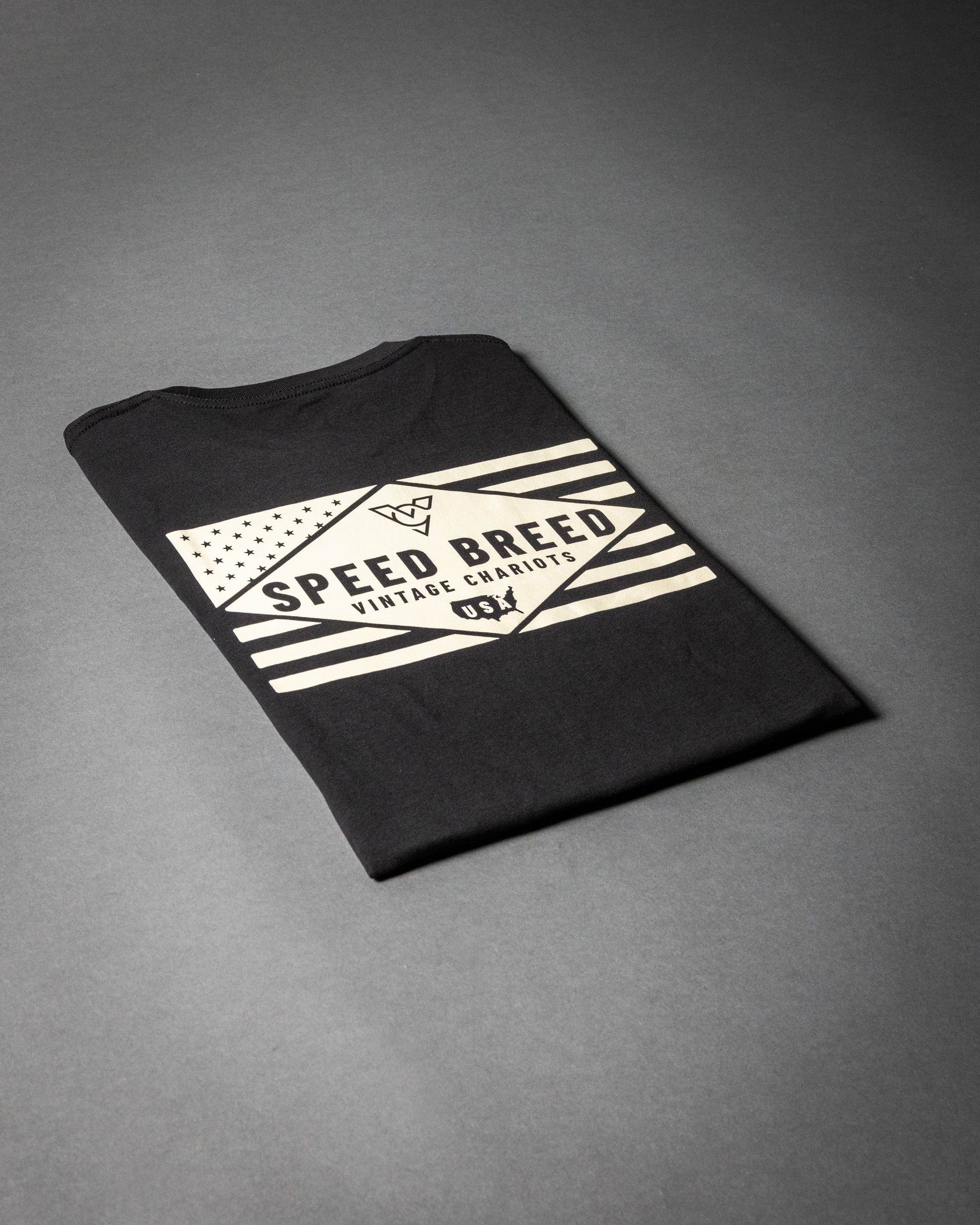 SPEED BREED FLAG TEE (Black)