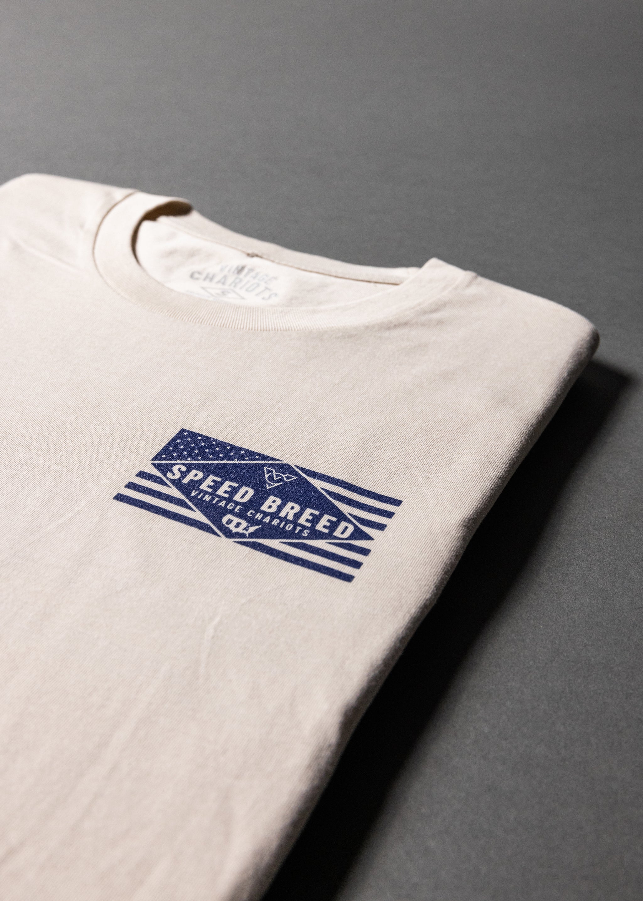 SPEED BREED FLAG TEE (Bone)