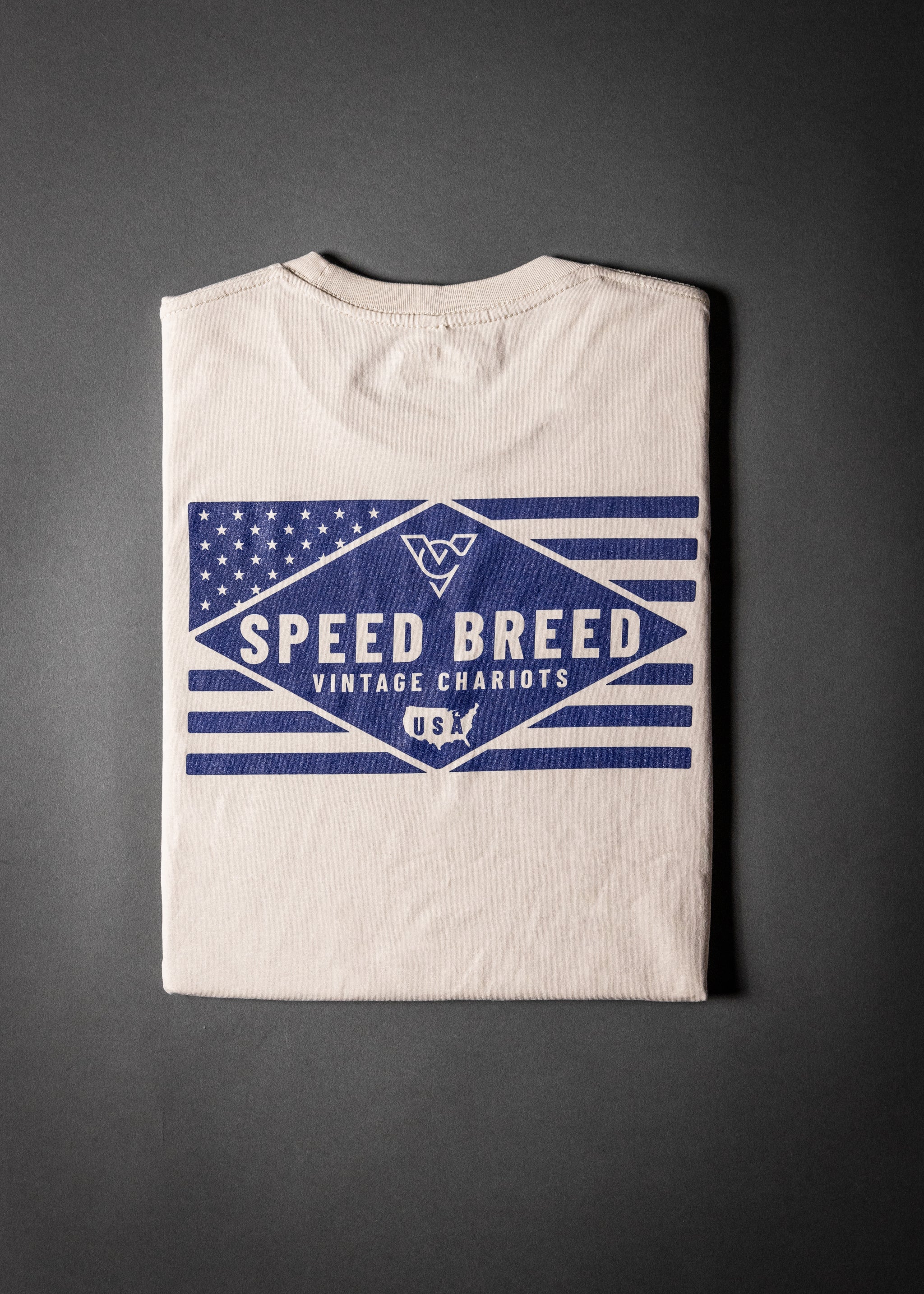 SPEED BREED FLAG TEE (Bone)