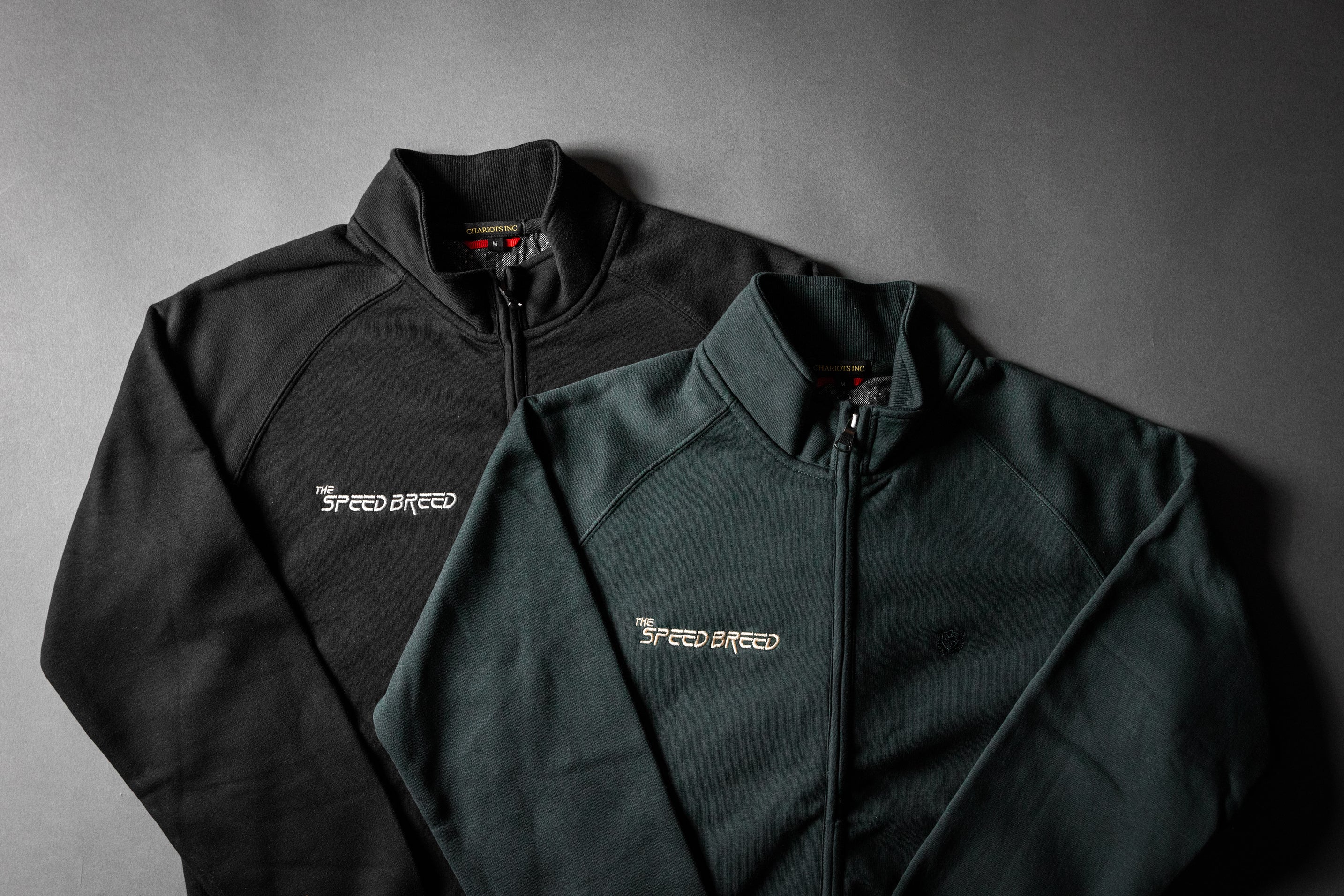 SPEED BREED PREMIUM FULL-ZIP TRACK JACKET (Ebony/Silver)