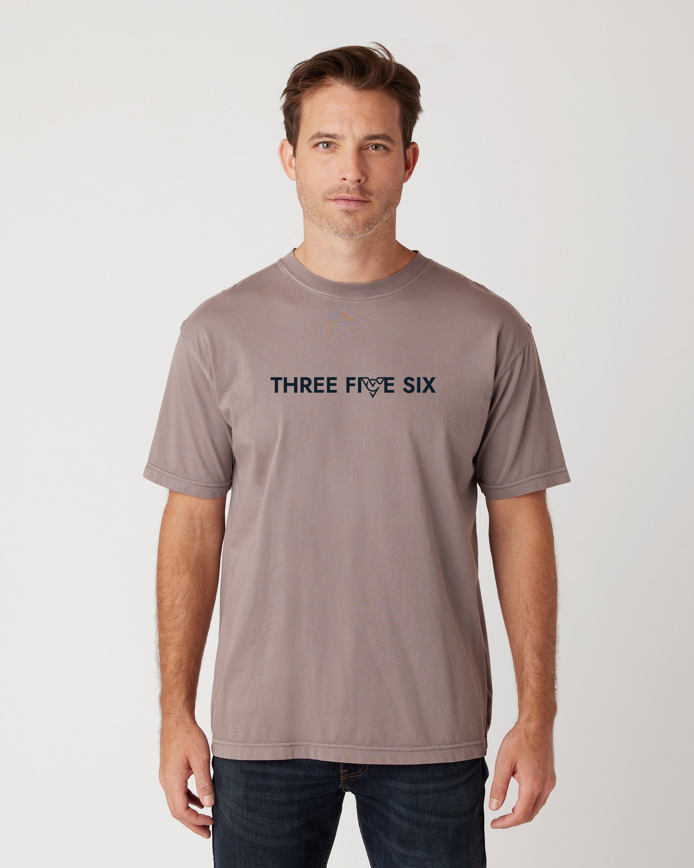 THREE FIVE SIX TEE (Cinder Grey)