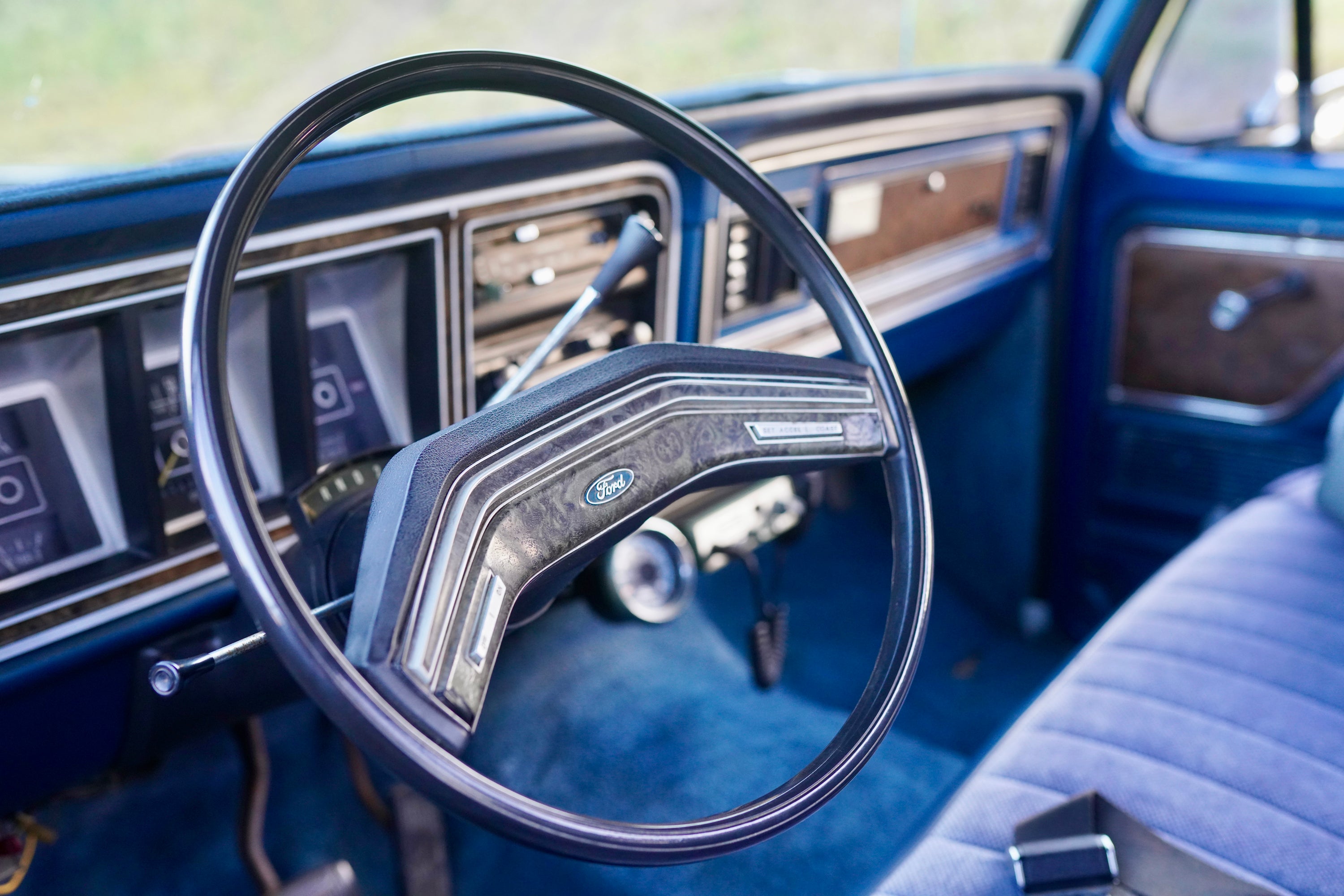 1978 Ford F-350 Ranger Bright Dark Blue Metallic FINE ART PRINT
