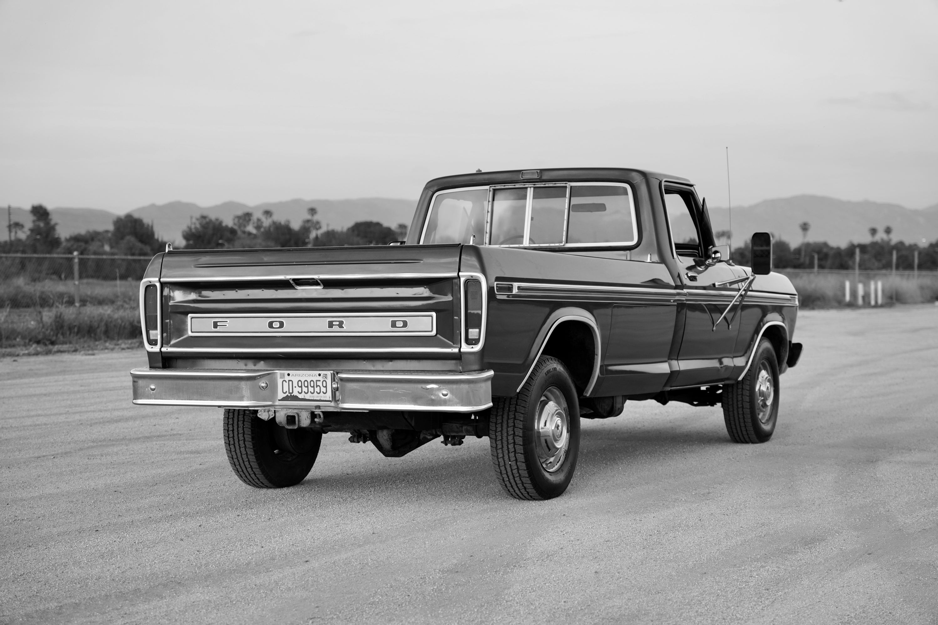 1978 Ford F-350 Ranger Bright Dark Blue Metallic FINE ART PRINT