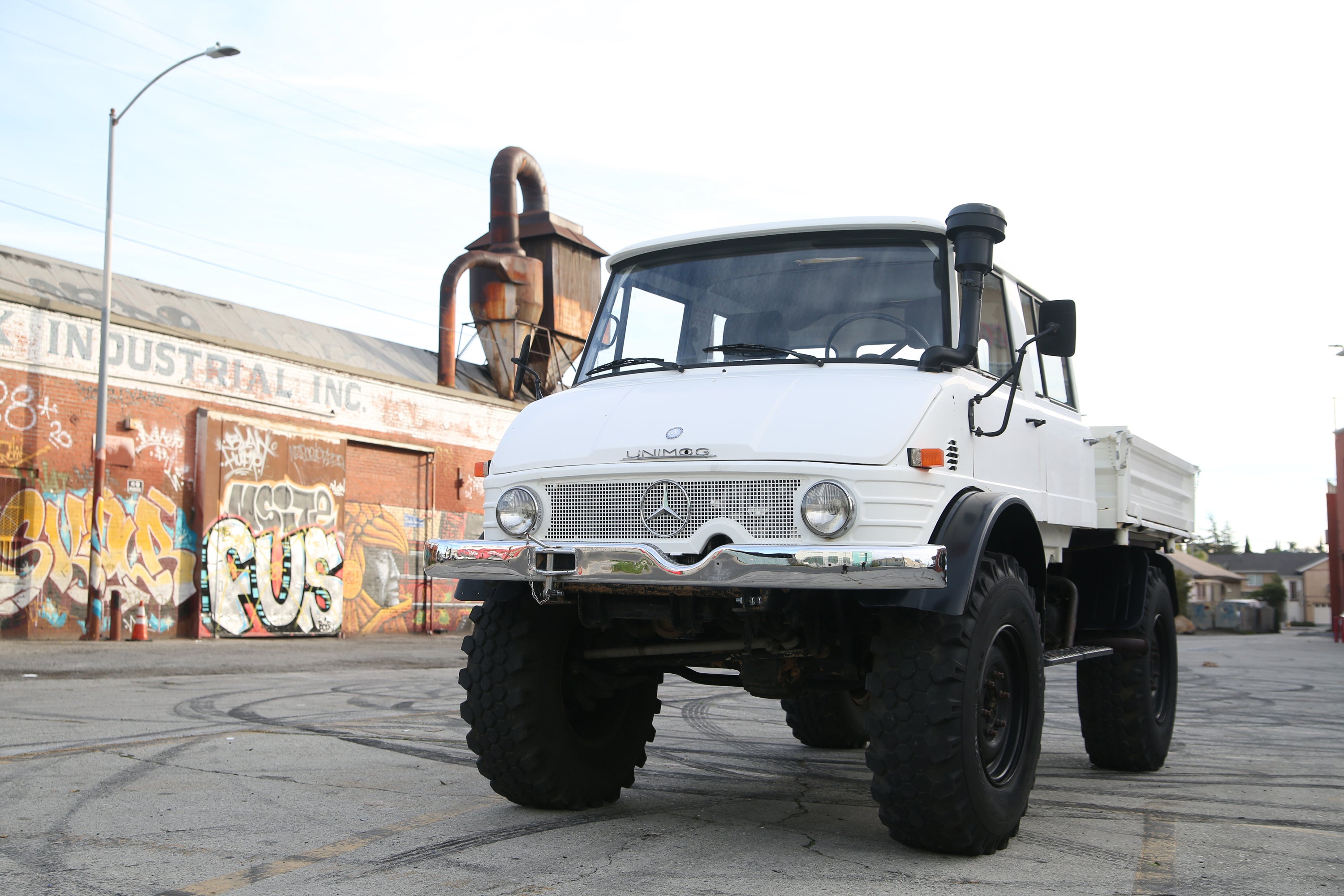 1979 Mercedes-Benz Unimog DOKA White FINE ART PRINT