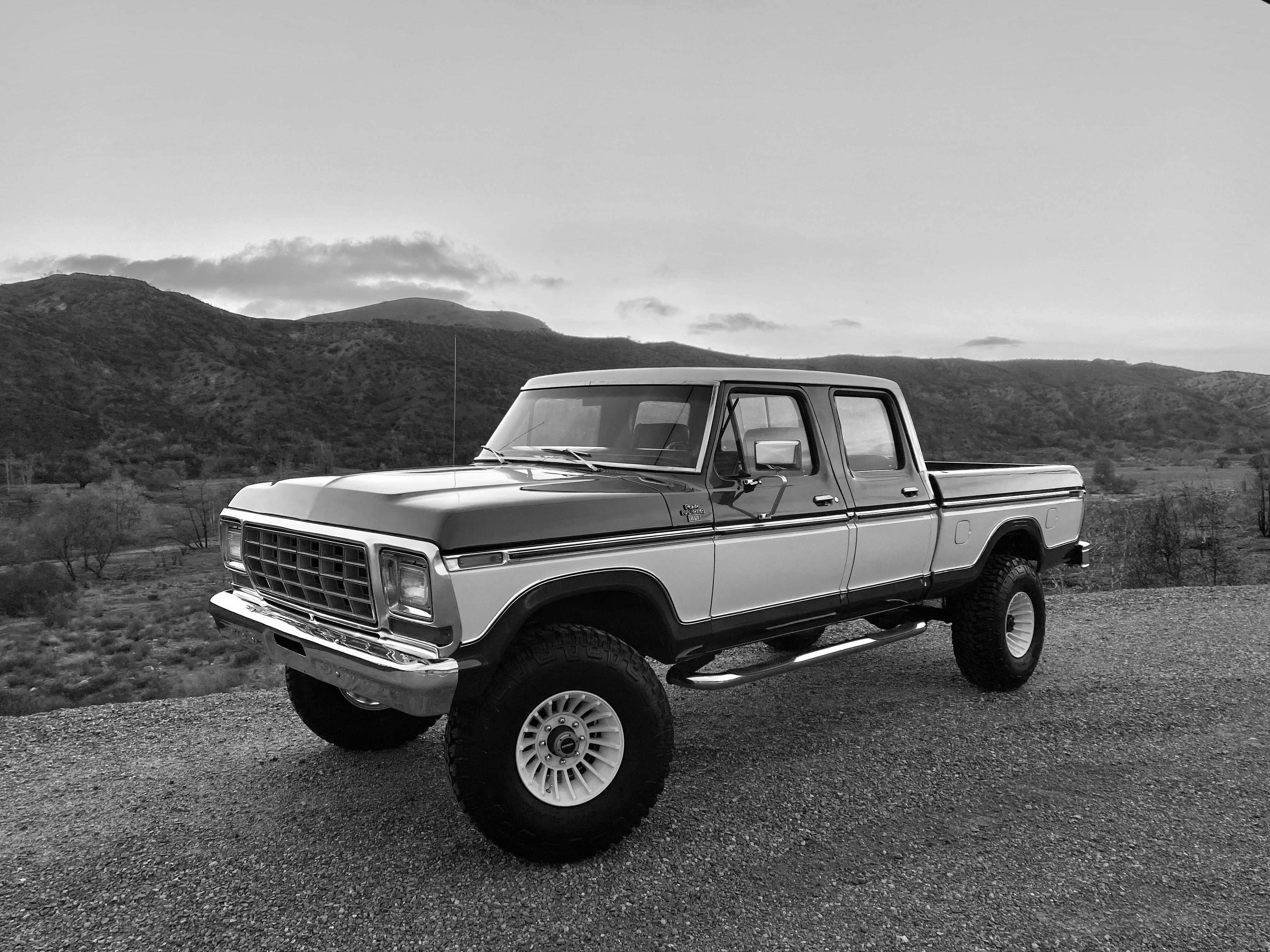 1978 Ford F-250 Crew Cab 4x4 Green FINE ART PRINT