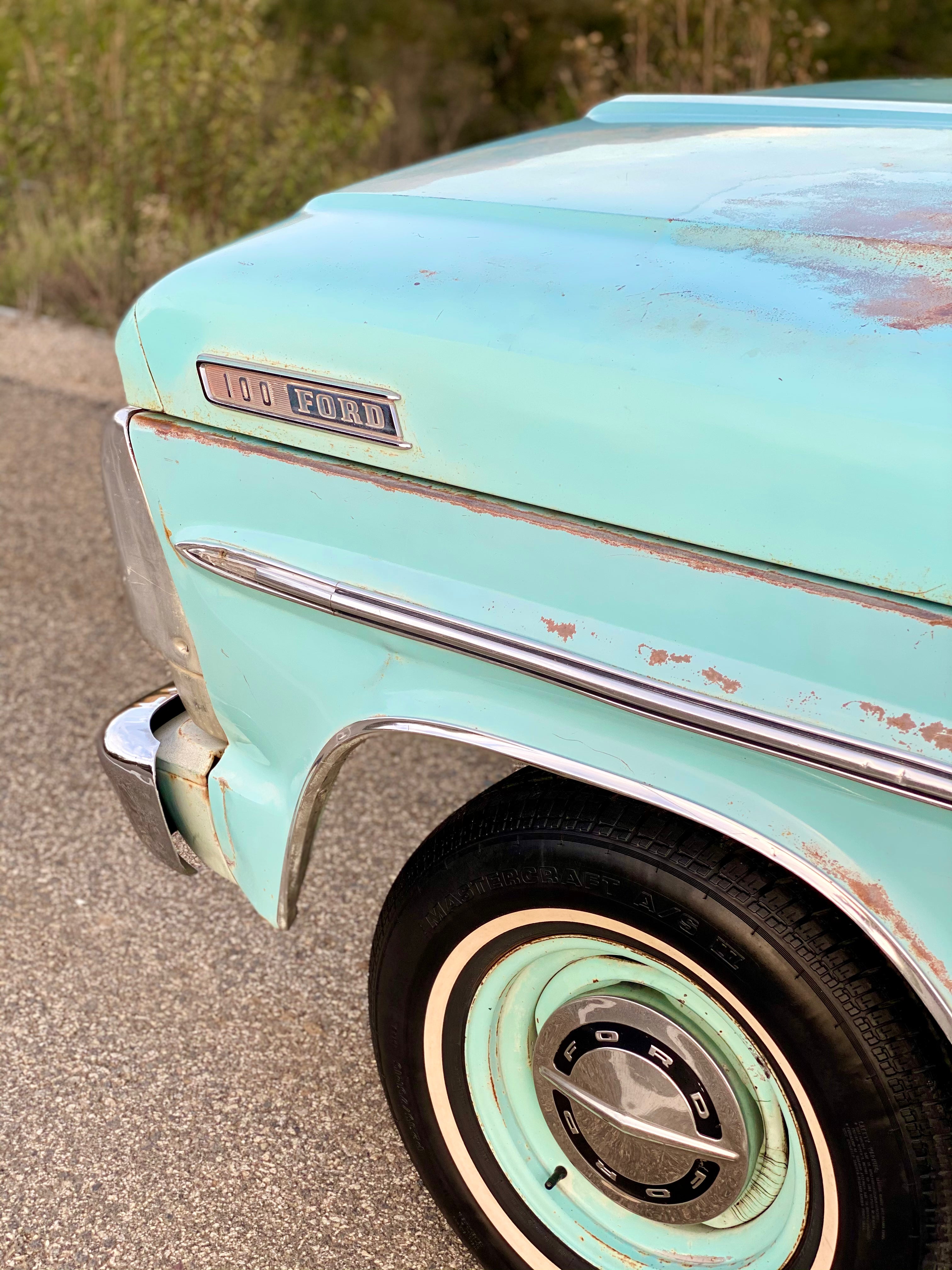 1967 Ford F-100 Frost Turquoise FINE ART PRINT