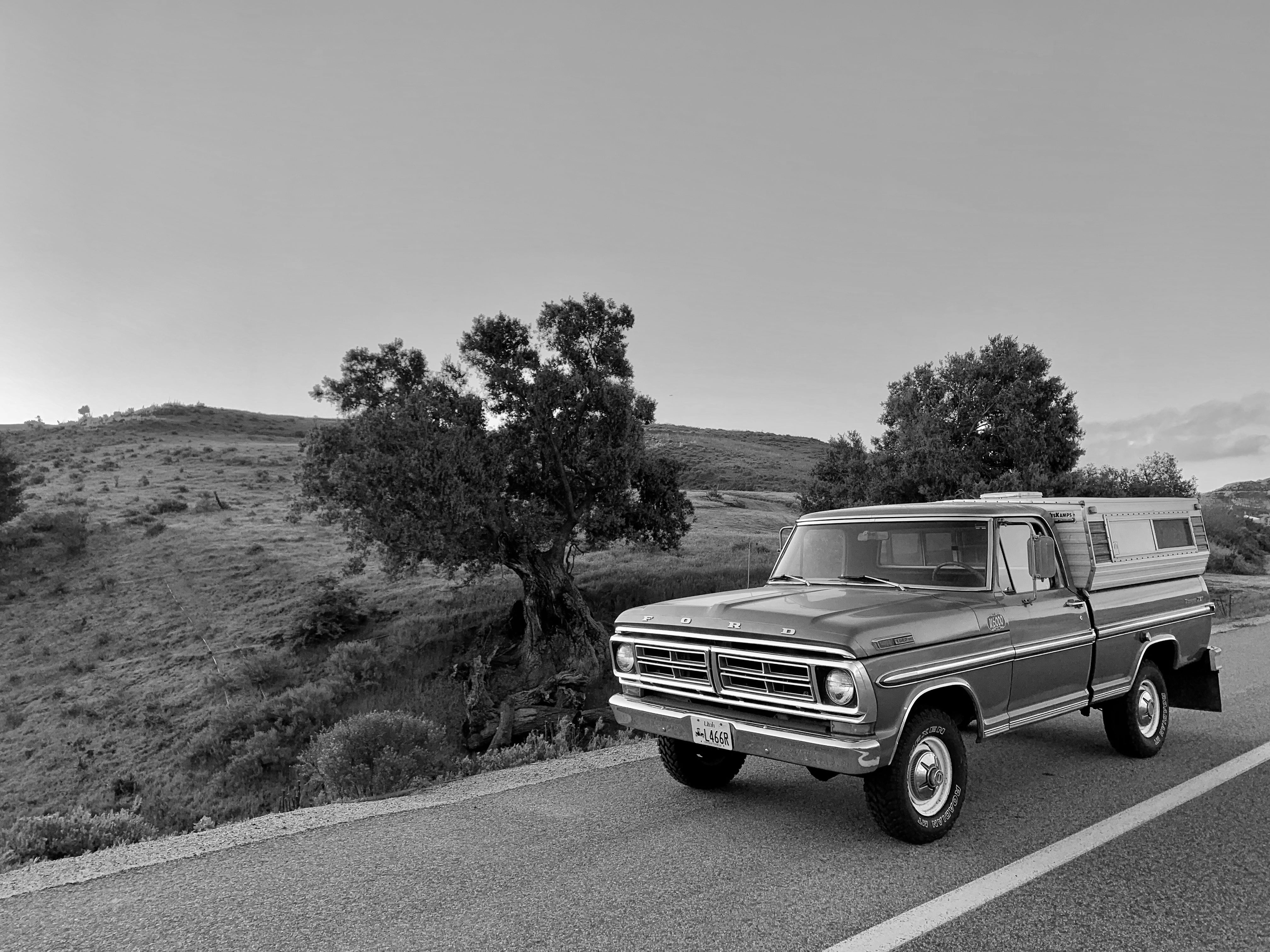 1972 Ford F-100 Short Bed 4x4 Camper FINE ART PRINT