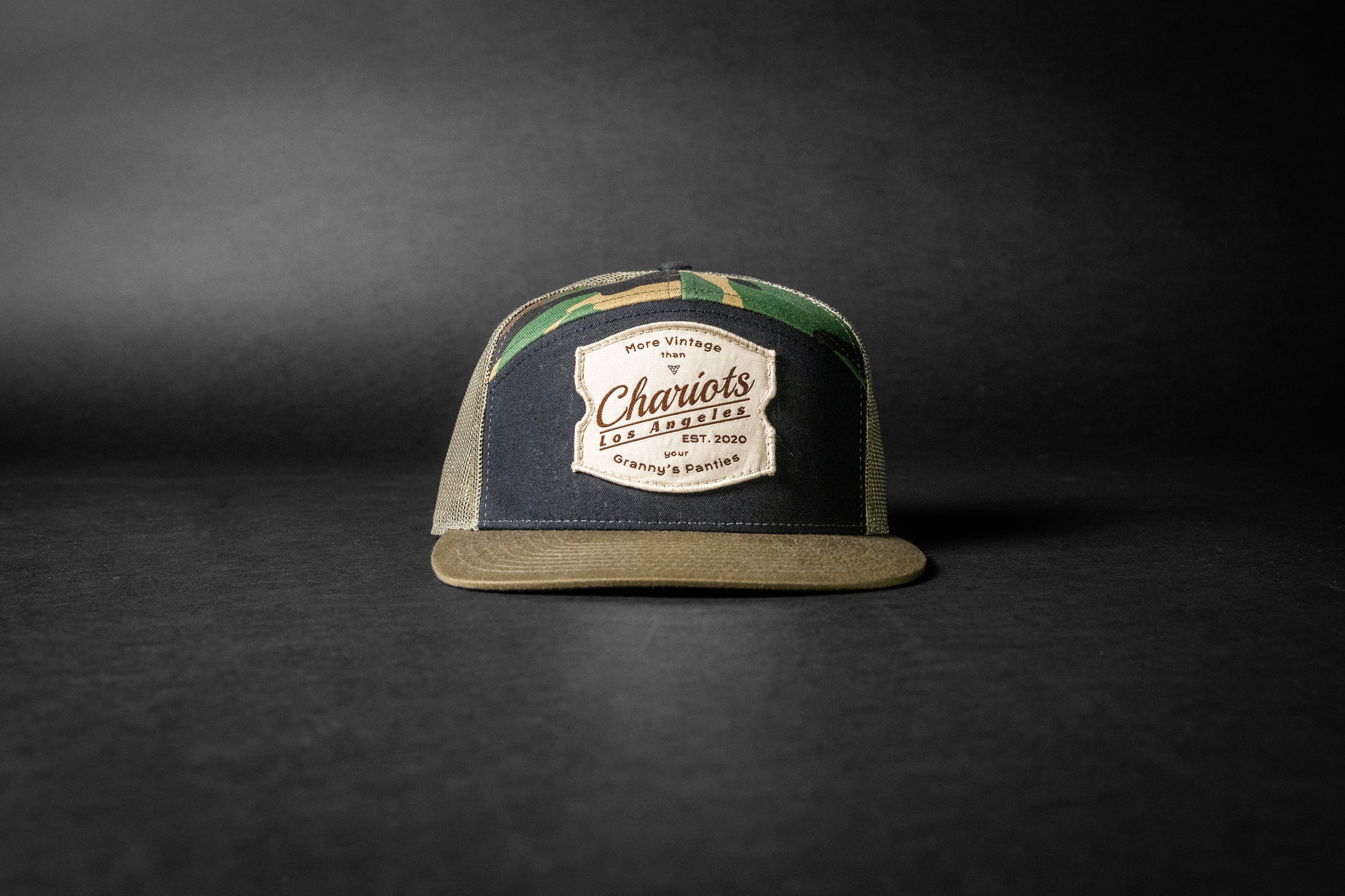 GRANNY'S PANTIES (Black/Green Camo/Loden Green 7-Panel)