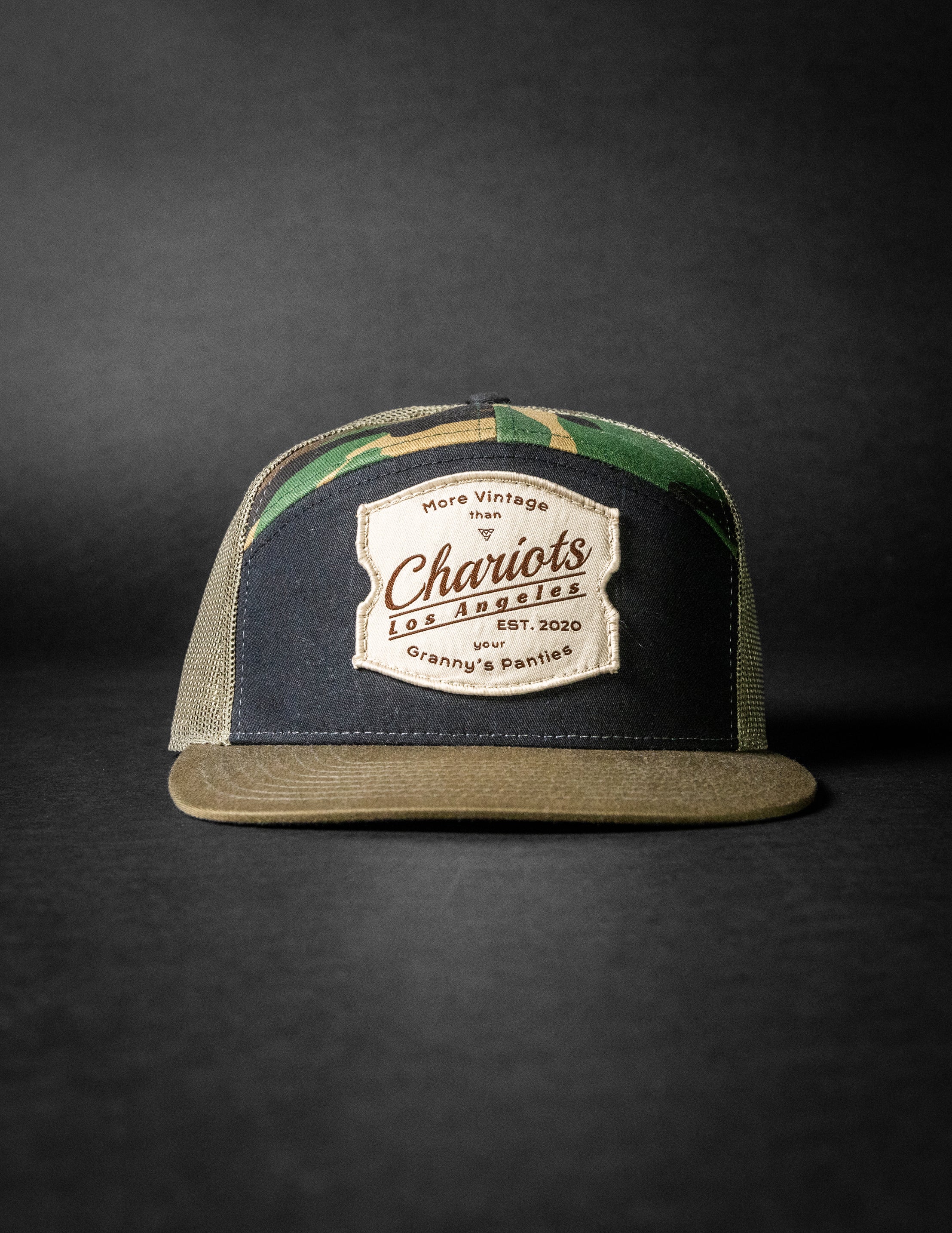 GRANNY'S PANTIES (Black/Green Camo/Loden Green 7-Panel)