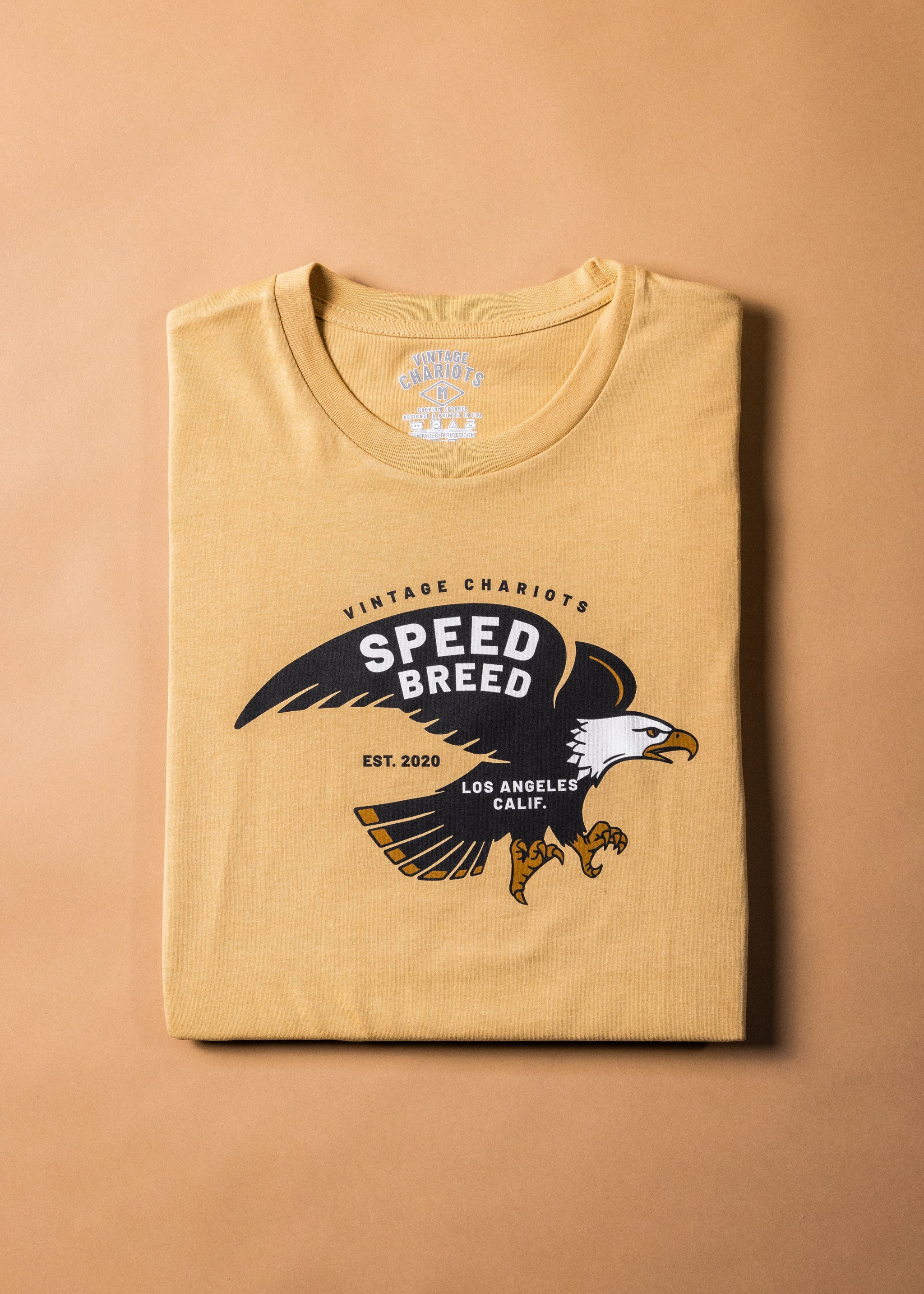 SPEED BREED EAGLE TEE (Vintage Gold)