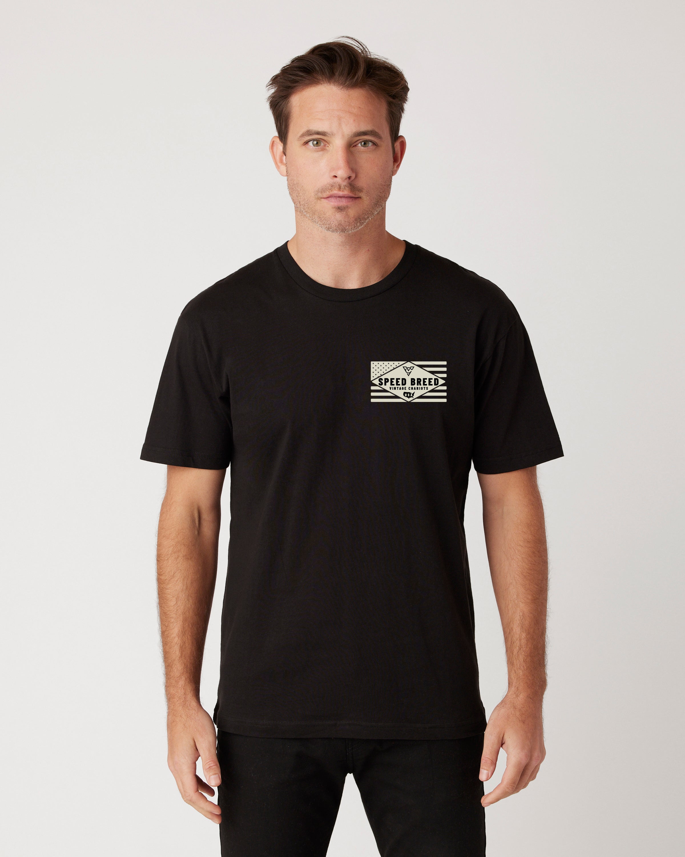 SPEED BREED FLAG TEE (Black)