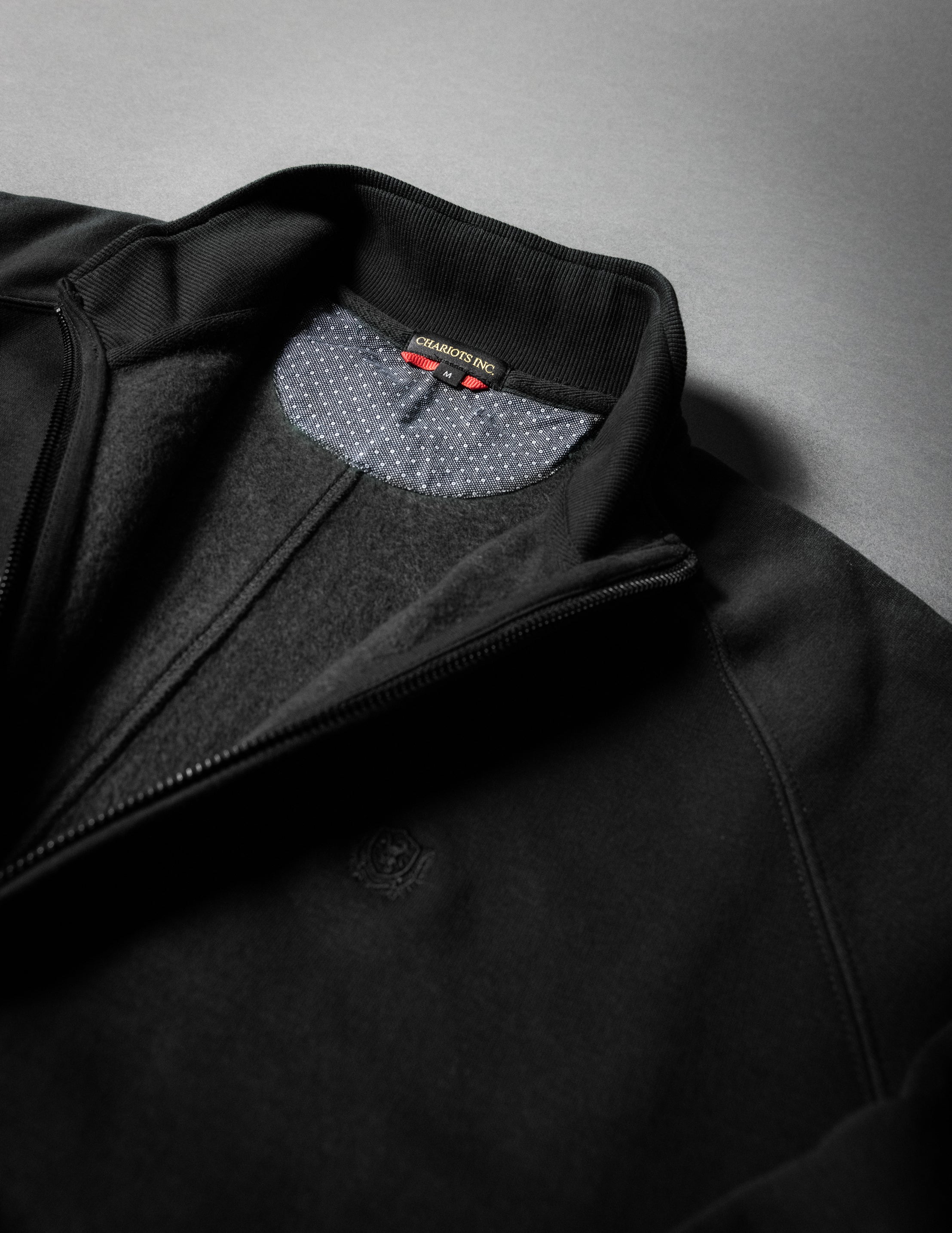 SPEED BREED PREMIUM FULL-ZIP TRACK JACKET (Ebony/Silver)