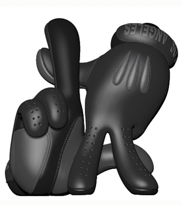 LAAS25 OG SLICK BLACK LA RACING GLOVES VINYL FIGURINE