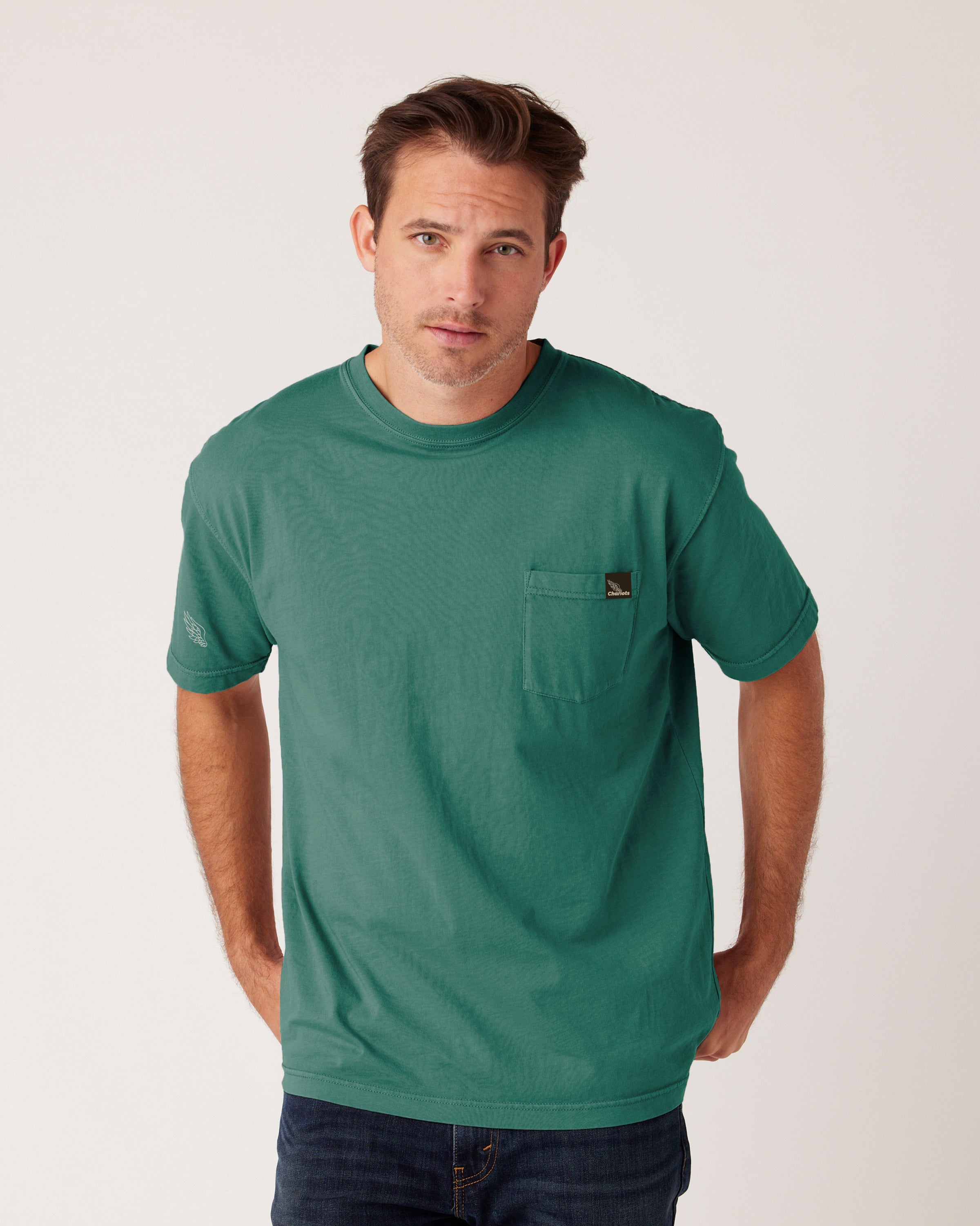 SPARTAN POCKET TEE (Jade)