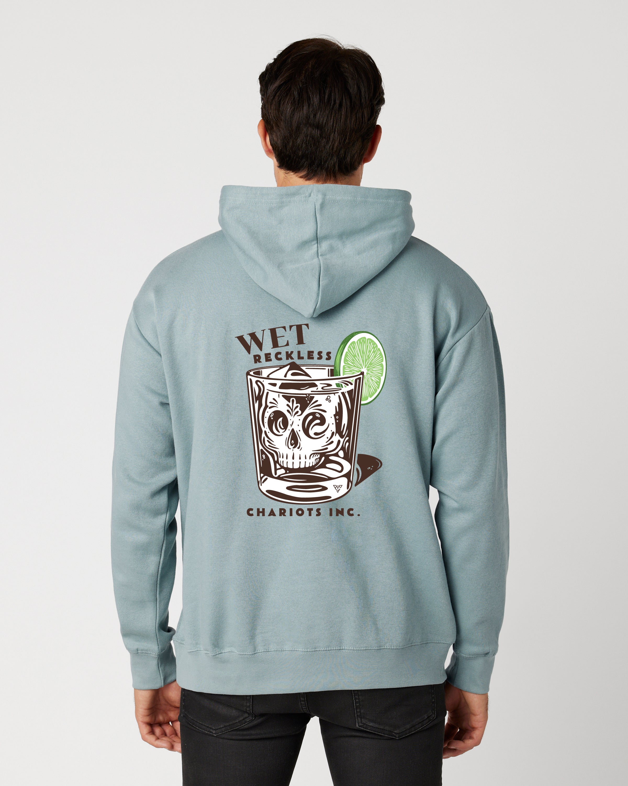 WET RECKLESS UNISEX LIGHTWEIGHT HOODIE (Agave)