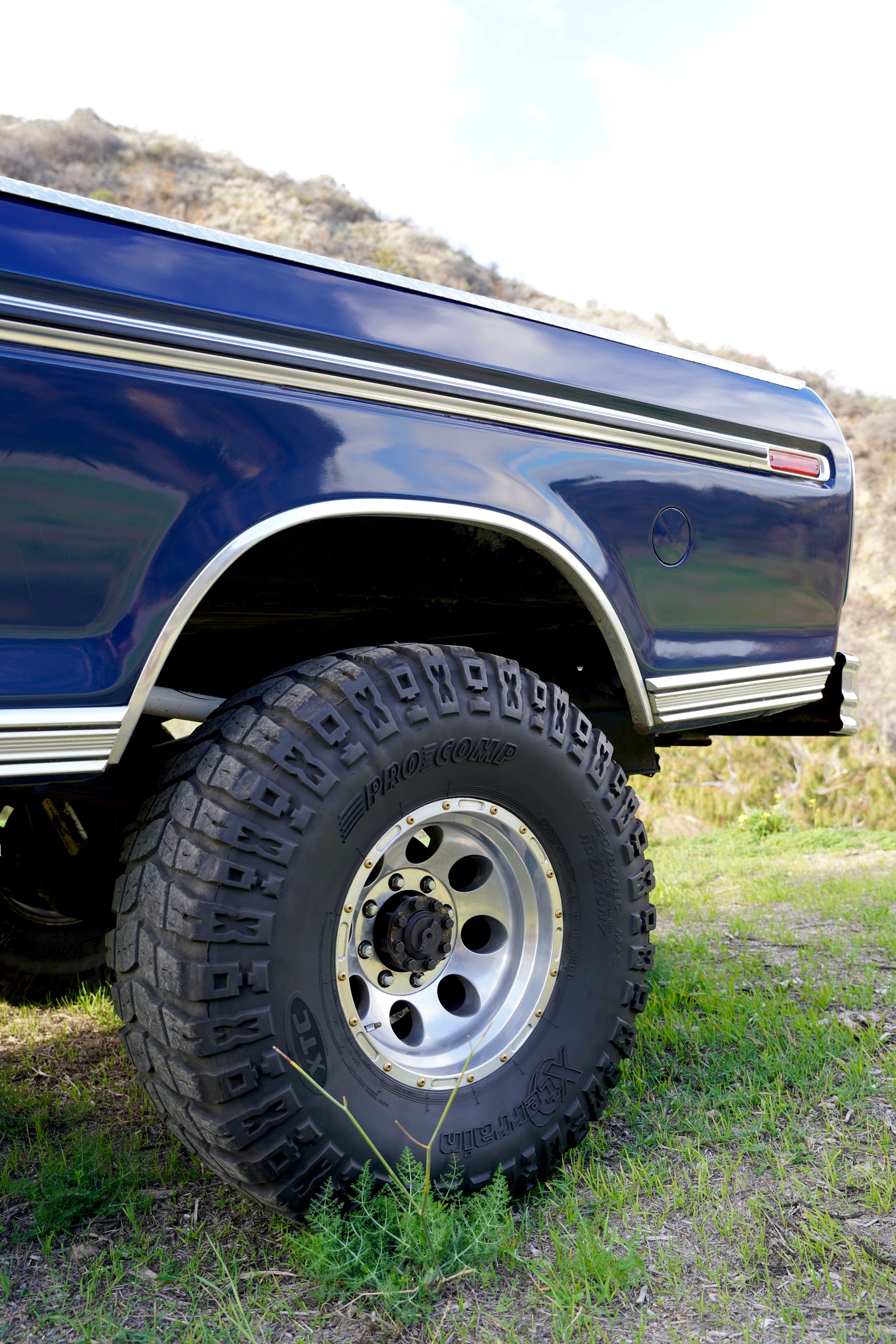 1976 Ford F-250 4x4 Dark Blue Metallic FINE ART PRINT