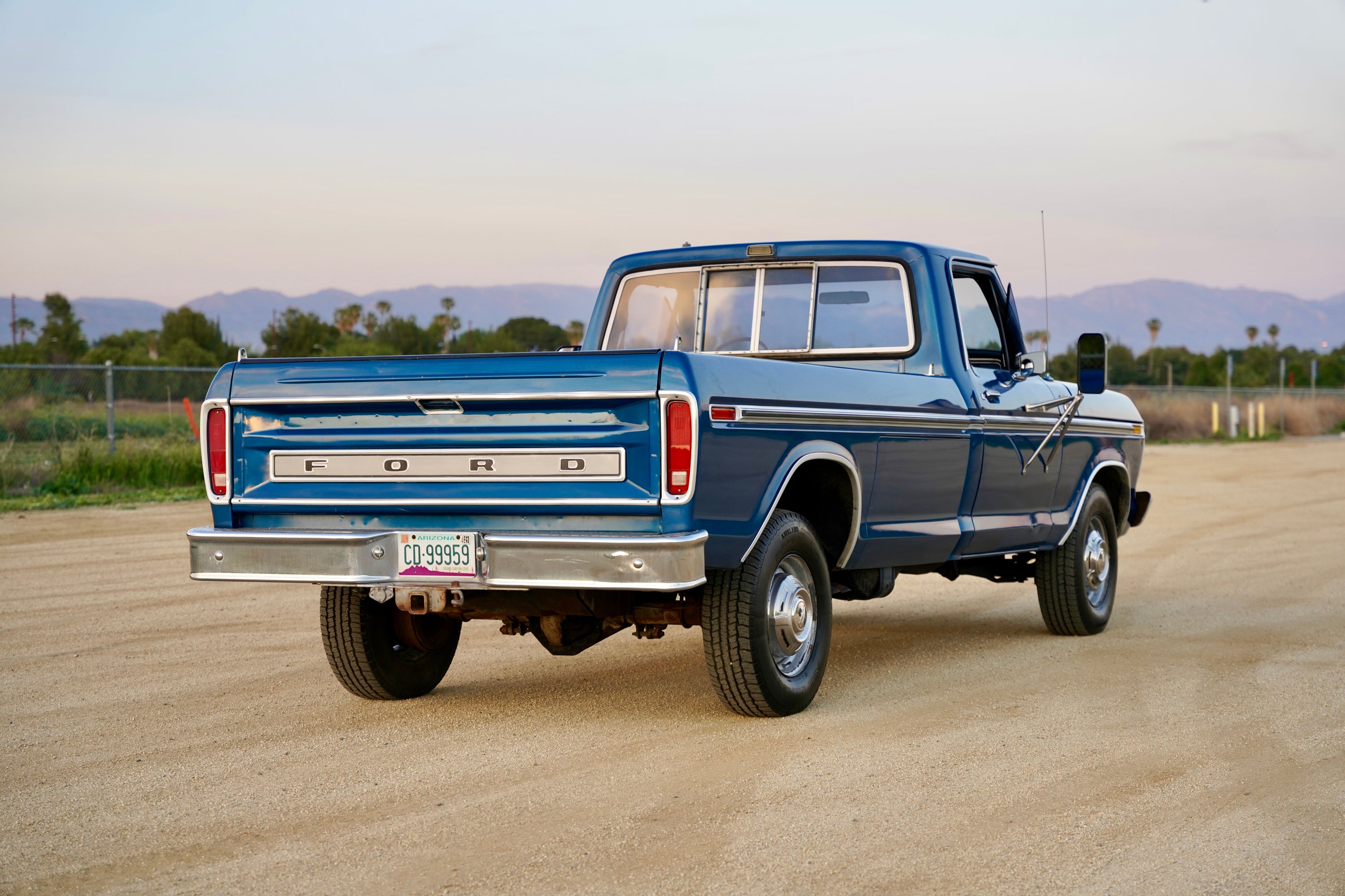 1978 Ford F-350 Ranger Bright Dark Blue Metallic FINE ART PRINT