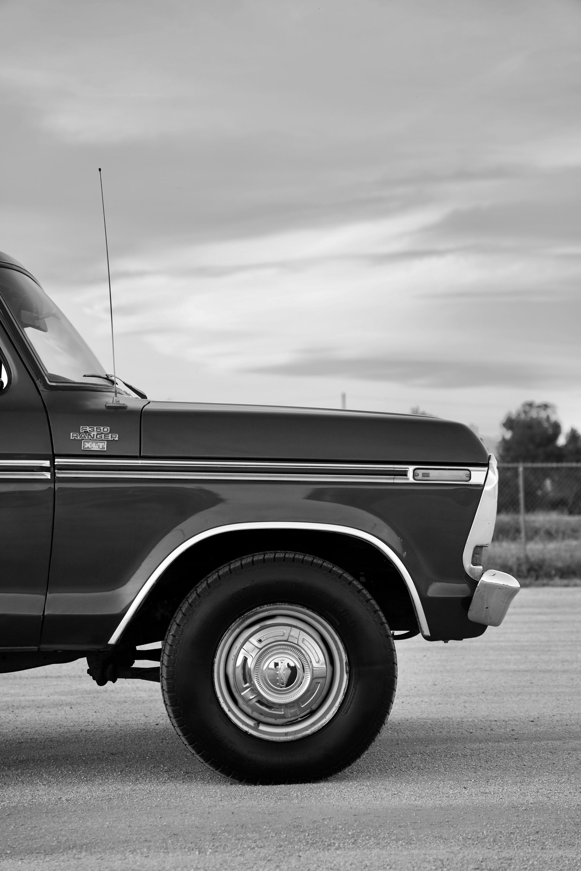 1978 Ford F-350 Ranger Bright Dark Blue Metallic FINE ART PRINT