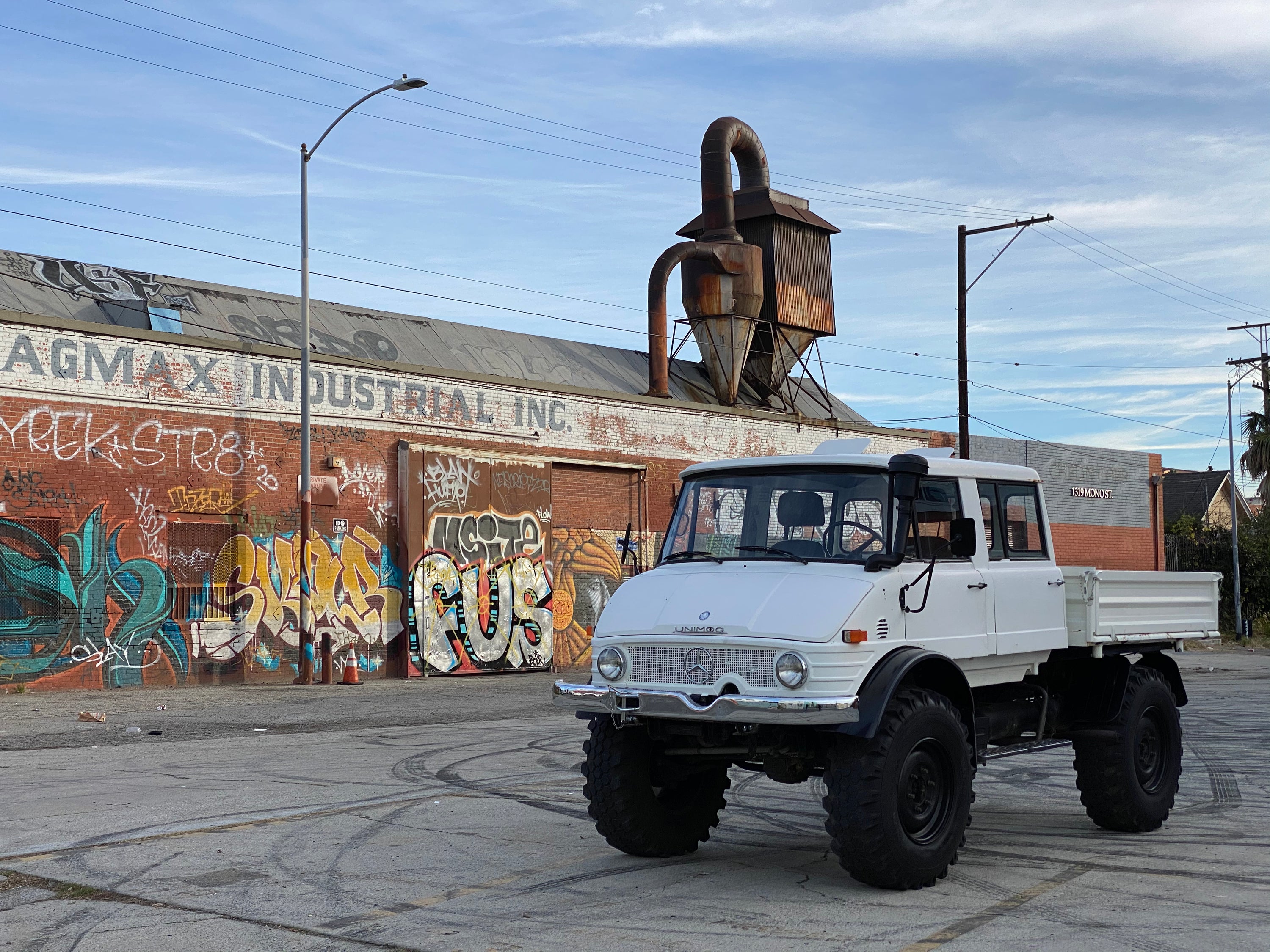 1979 Mercedes-Benz Unimog DOKA White FINE ART PRINT