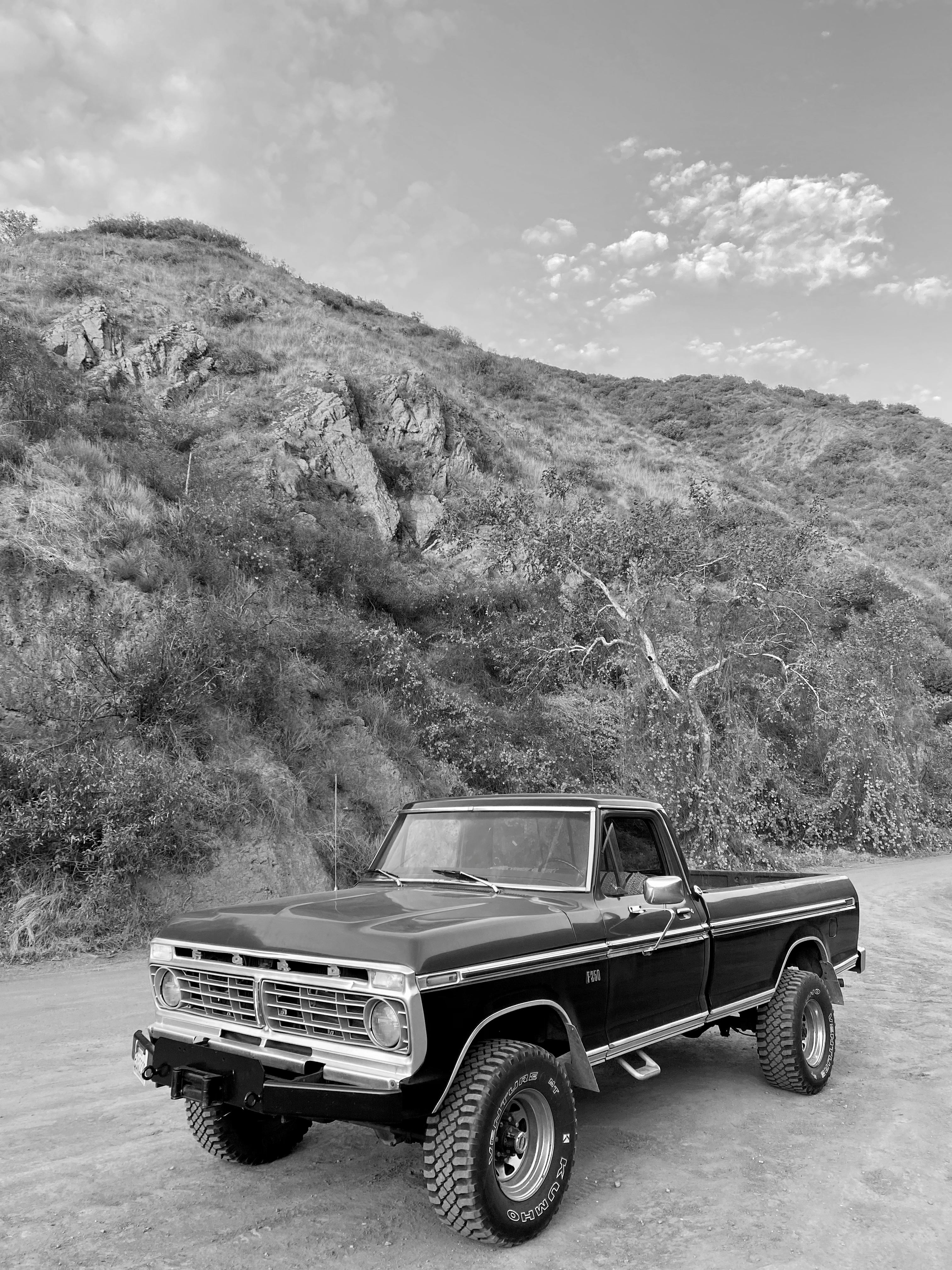 1975 Ford F-250 Highboy Red/Black FINE ART PRINT