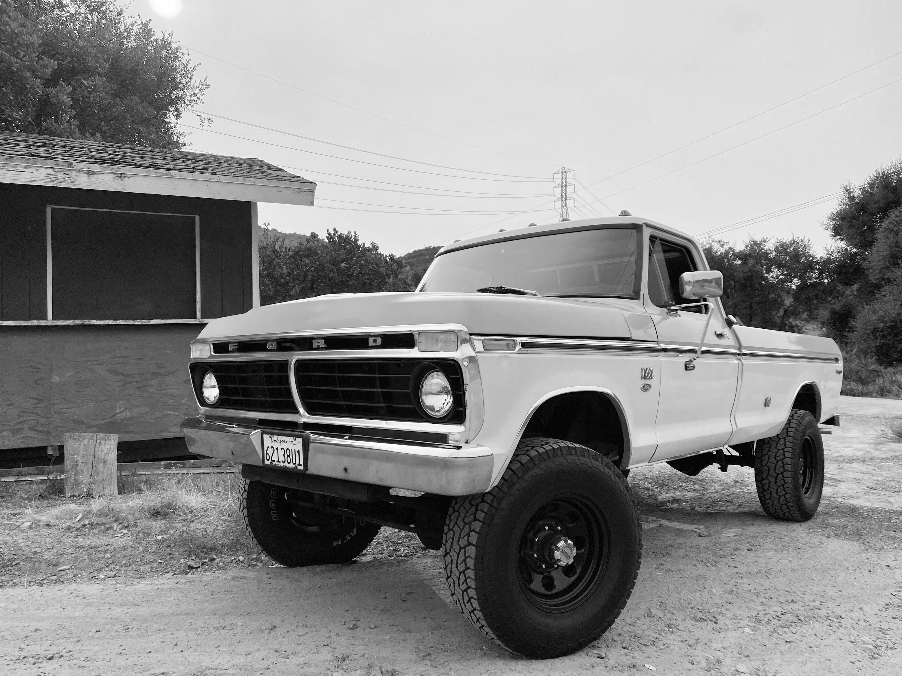 1975 Ford F-250 Highboy Wind Blue FINE ART PRINT