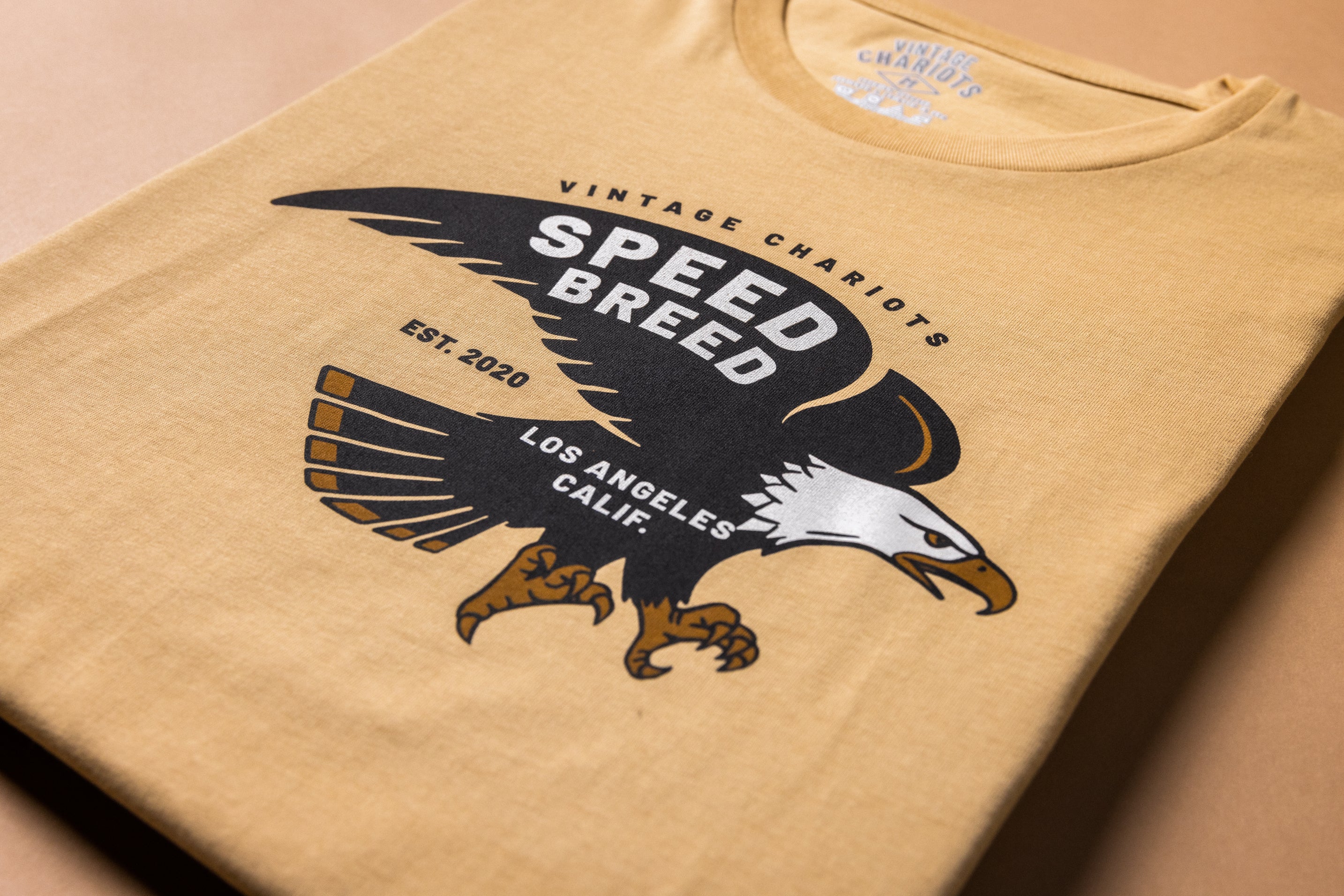 SPEED BREED EAGLE TEE (Vintage Gold)