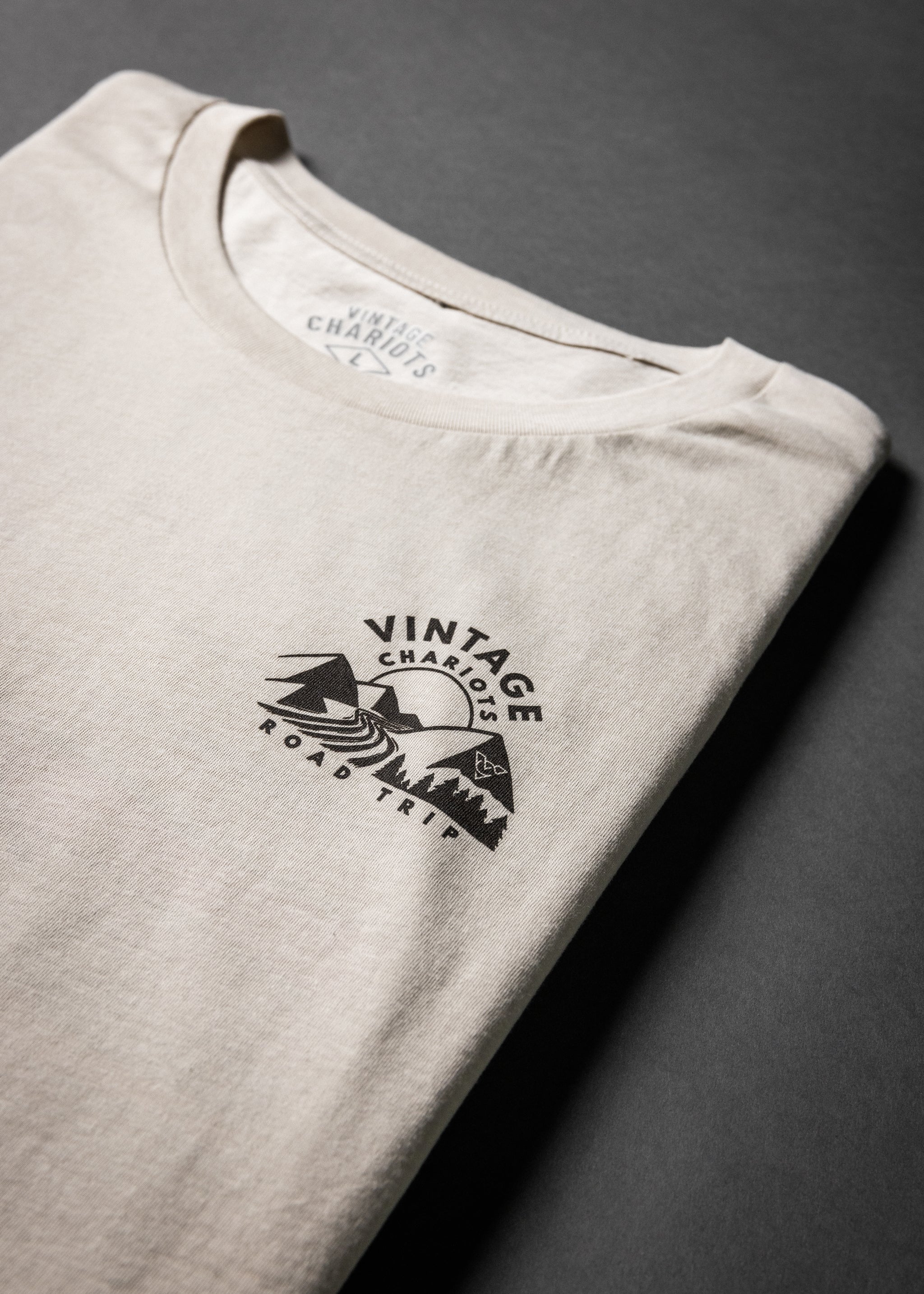 ROAD TRIP WOMENS BOYFRIEND TEE (Bone)