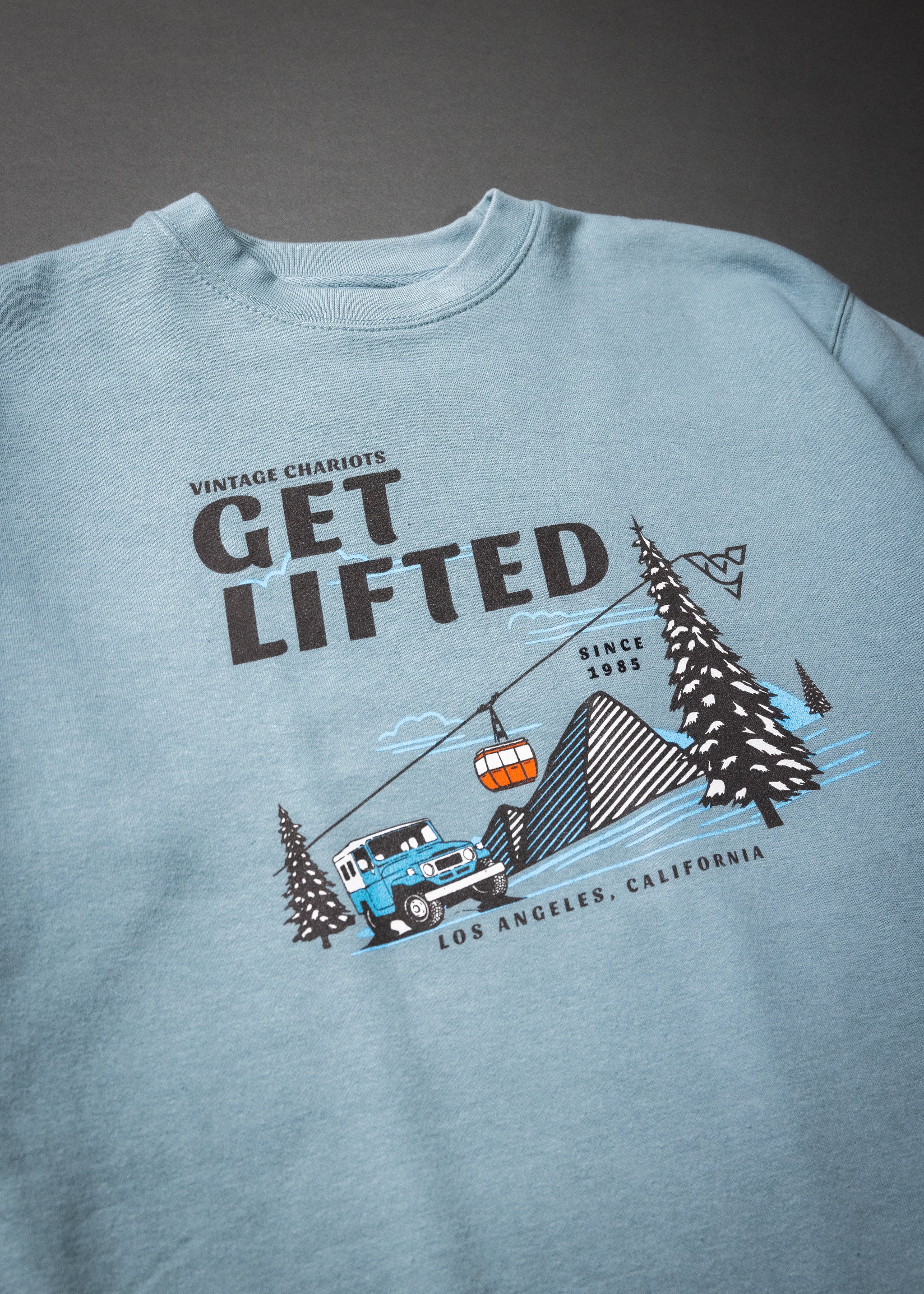 GET LIFTED UNISEX PREMIUM CREW NECK SWEATSHIRT (Agave)