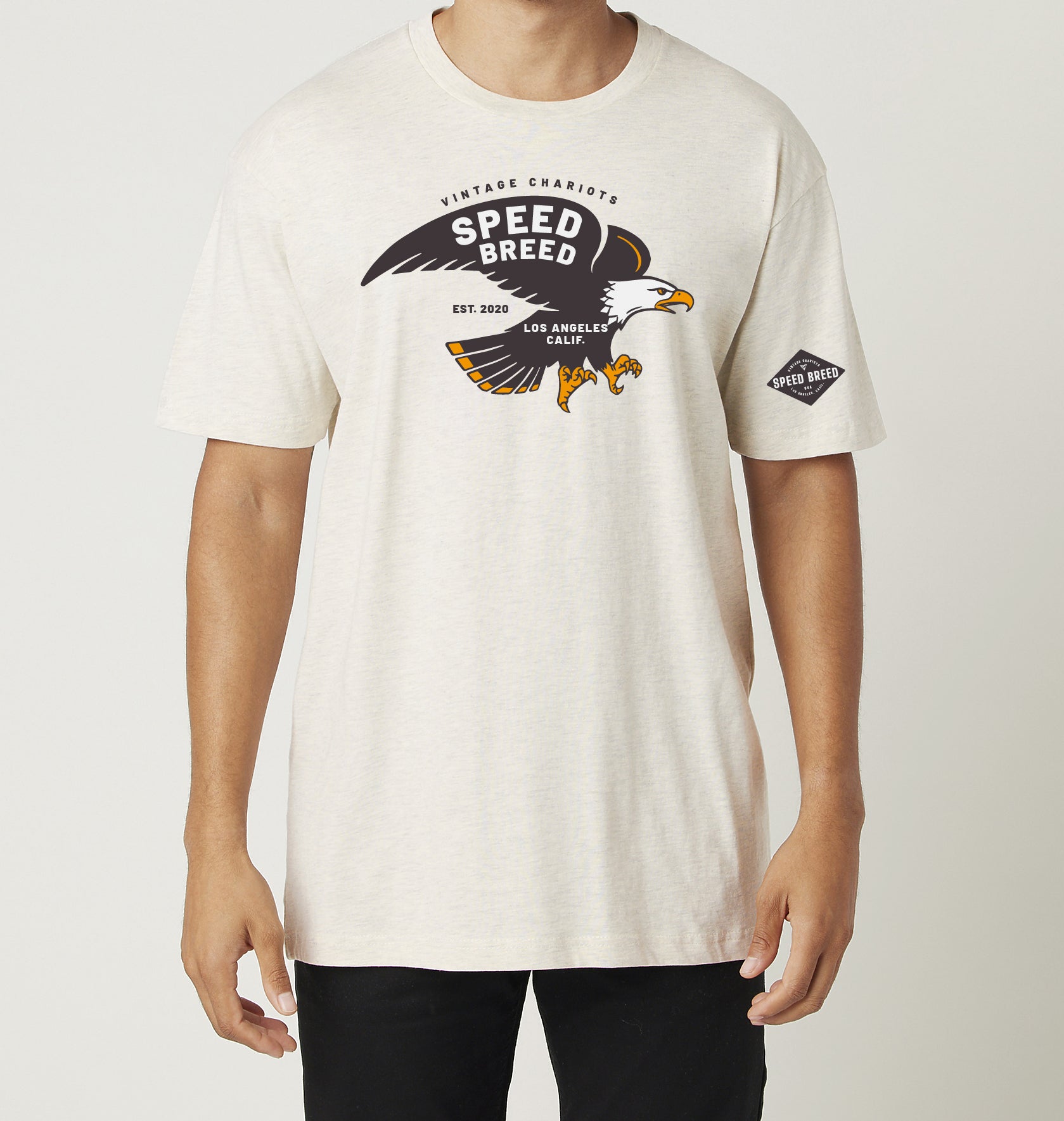 SPEED BREED EAGLE TEE (Oatmeal Heather)