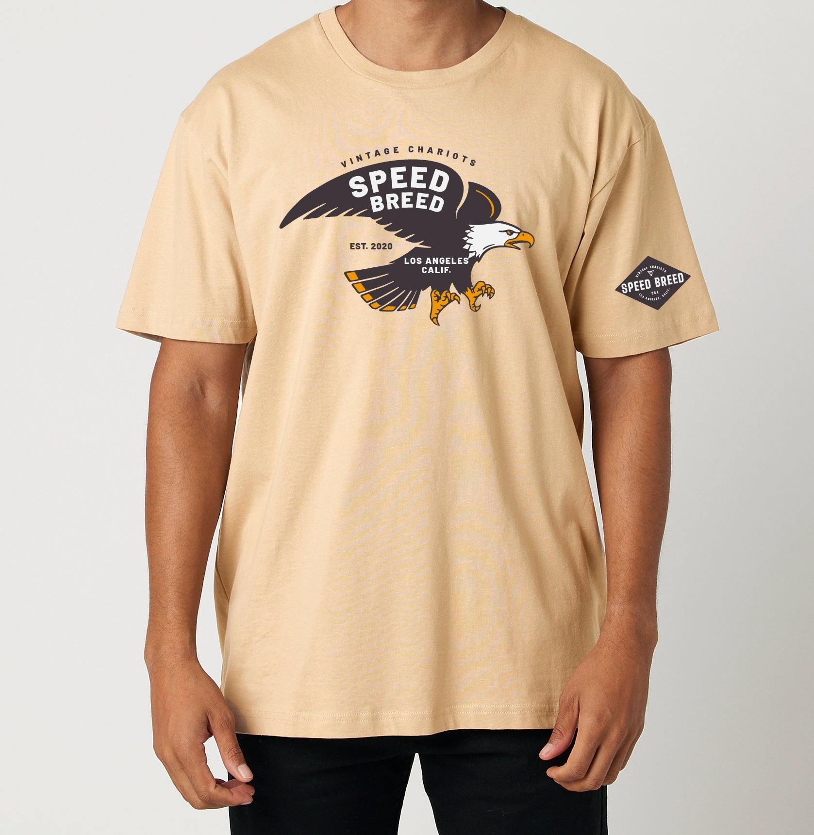 SPEED BREED EAGLE TEE (Vintage Gold)