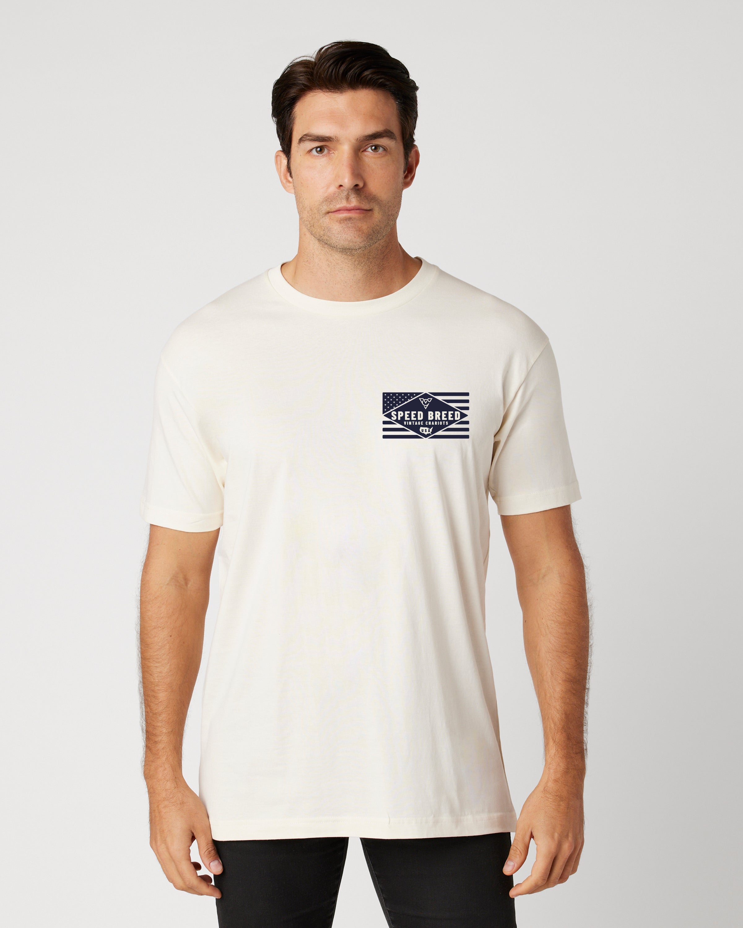 SPEED BREED FLAG TEE (Bone)