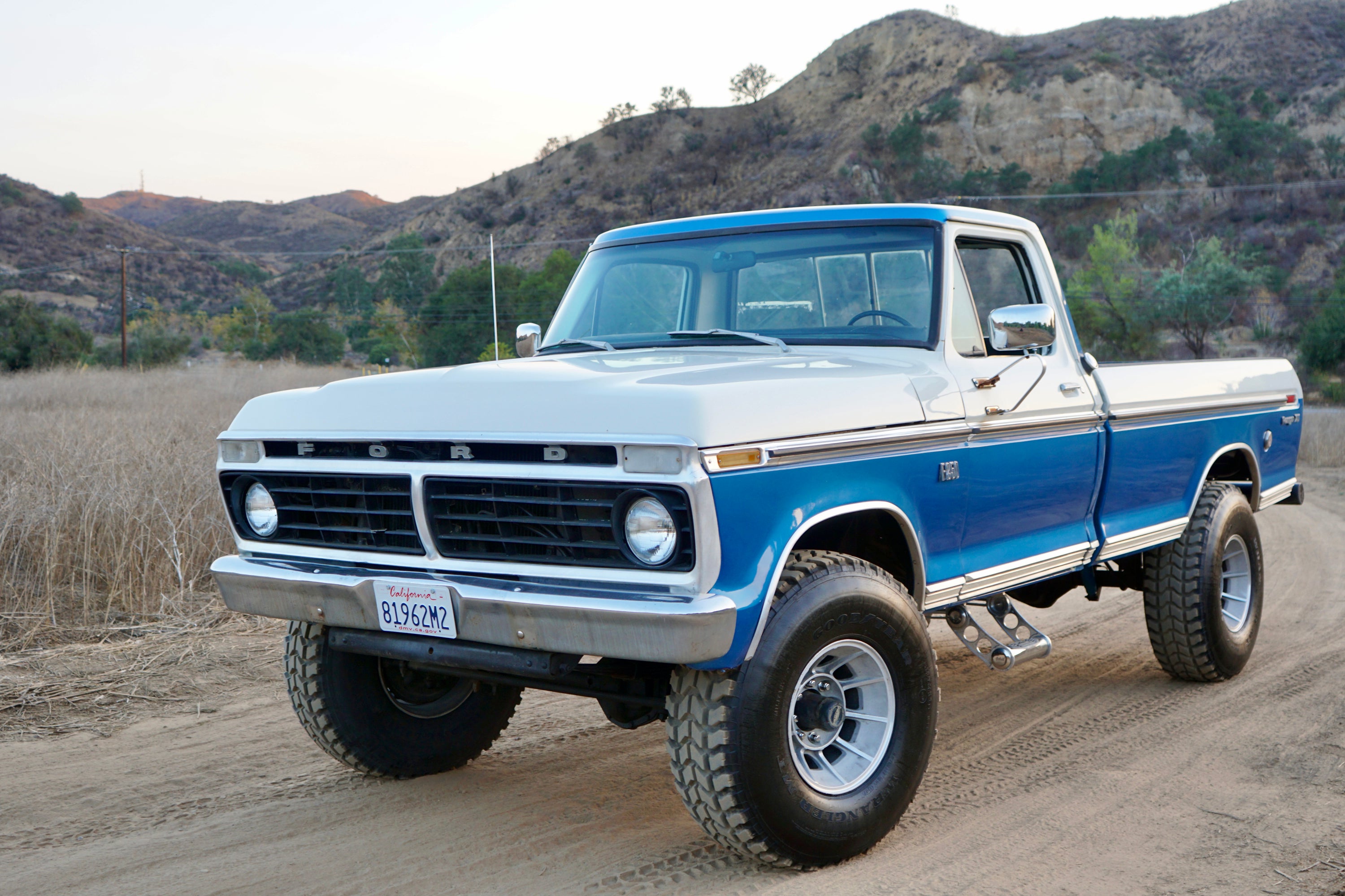 1973 Ford F-250 Highboy Bahama Blue FINE ART PRINT