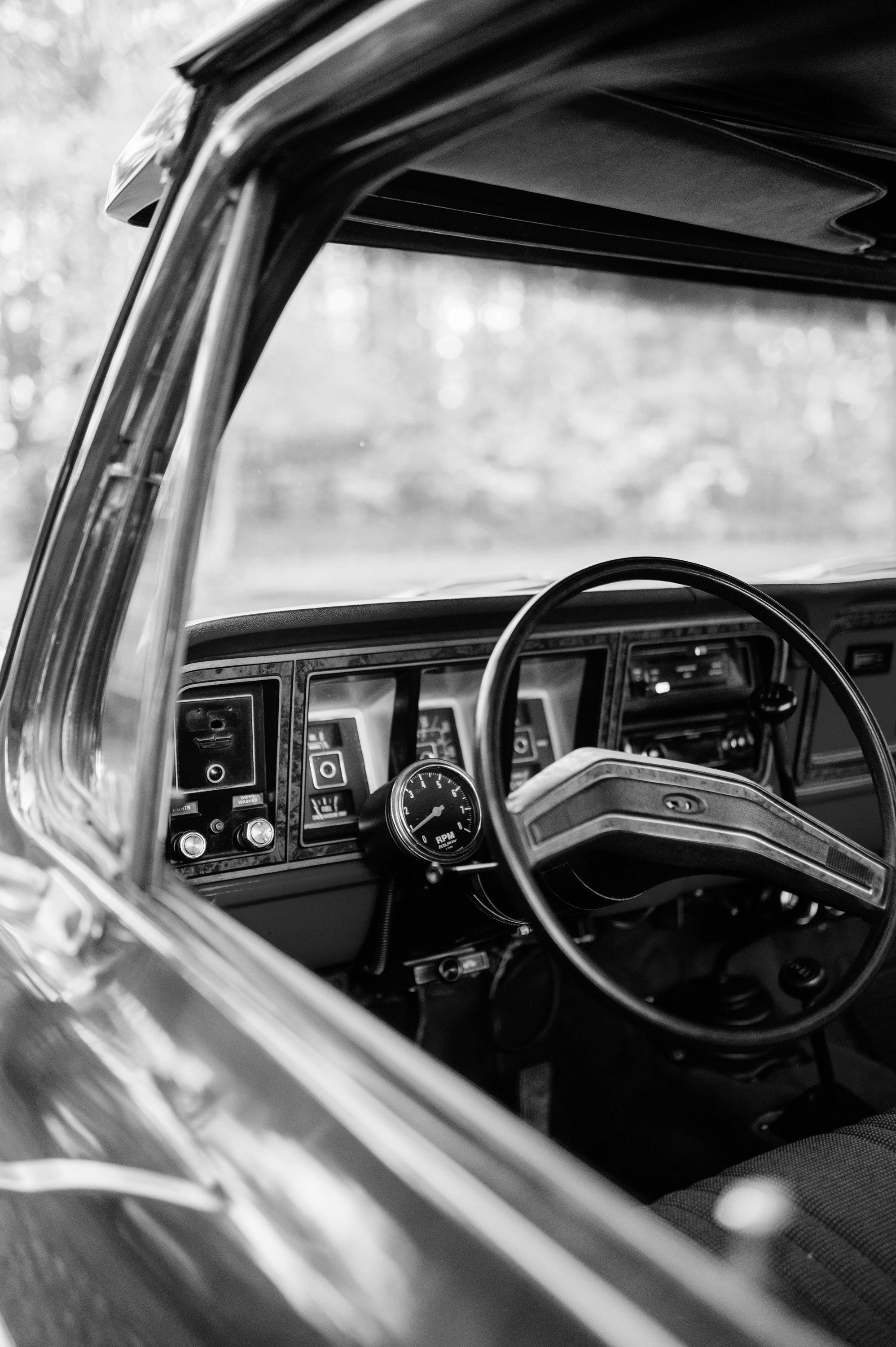 1979 Ford F-150 4x4 Short Bed Red/Maroon FINE ART PRINT
